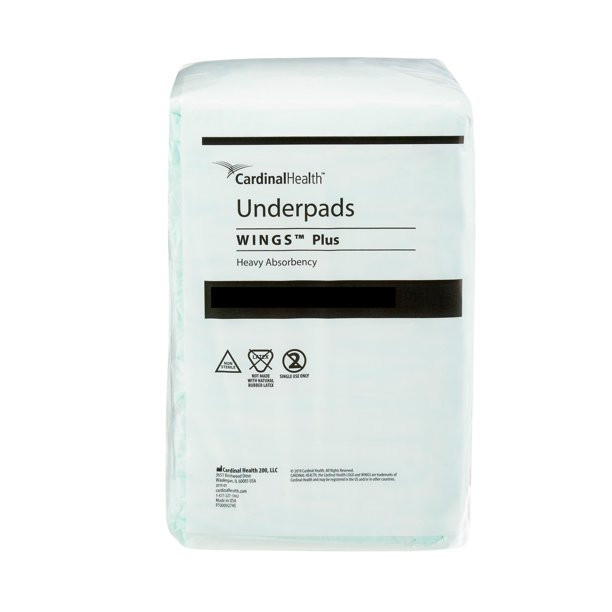 Wings Plus Underpads, Heavy Absorbency