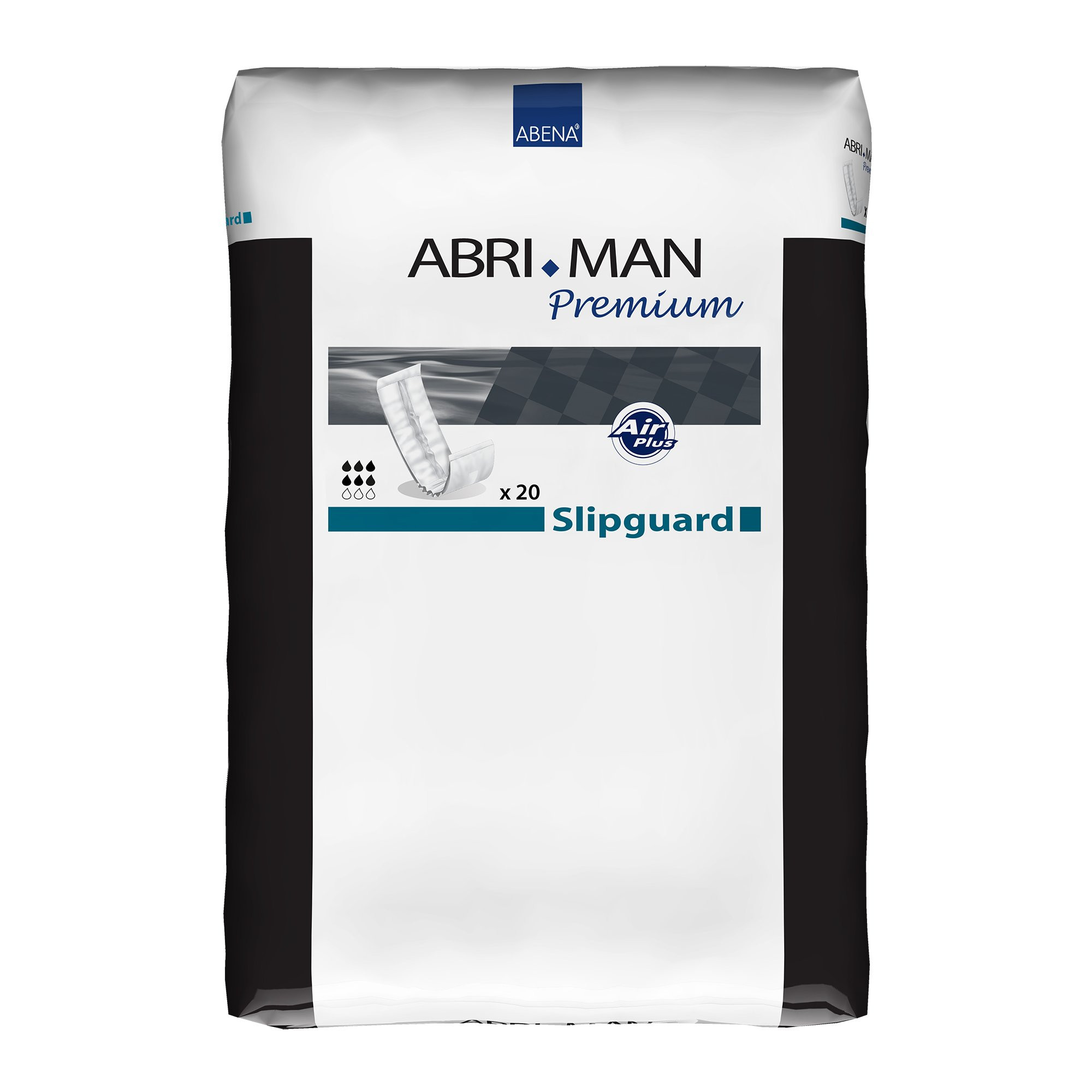 Abri-Man Slipguard Adult Male Disposable Bladder Control Pad, Moderate Absorbency