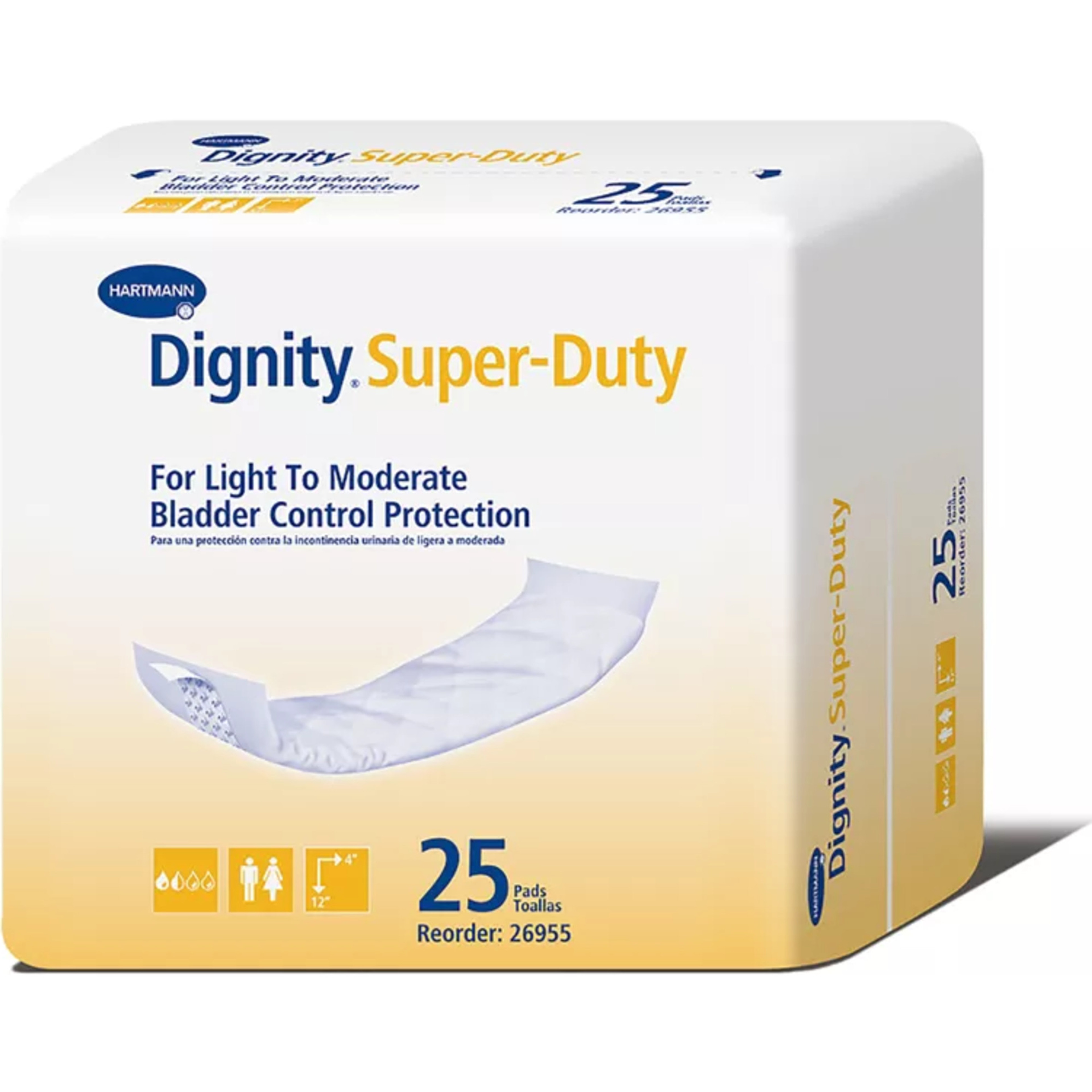 Dignity Adult Unisex Disposable Incontinence Liner, Moderate Absorbency
