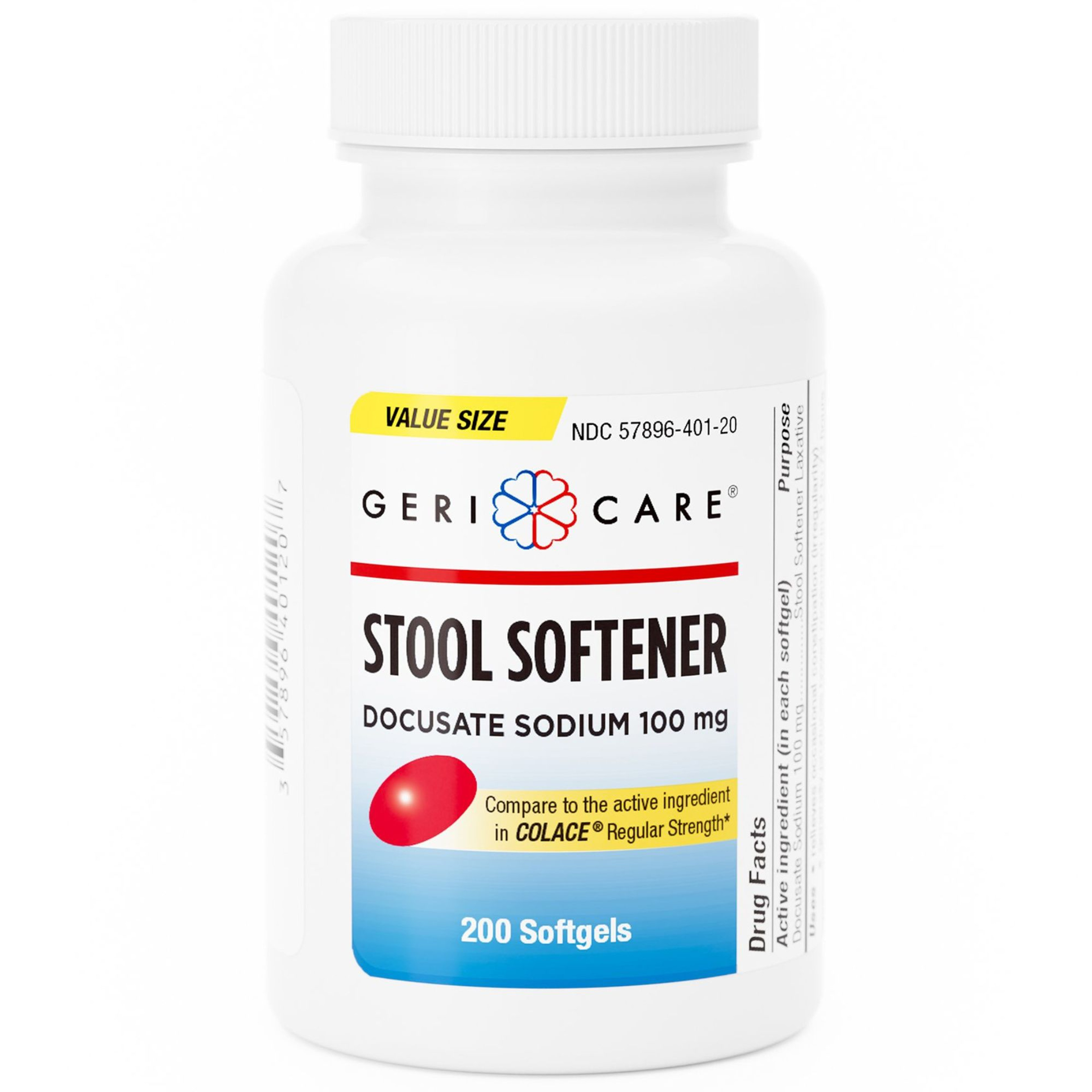 Geri-Care Stool Softener Docusate Sodium, 100 mg Strength