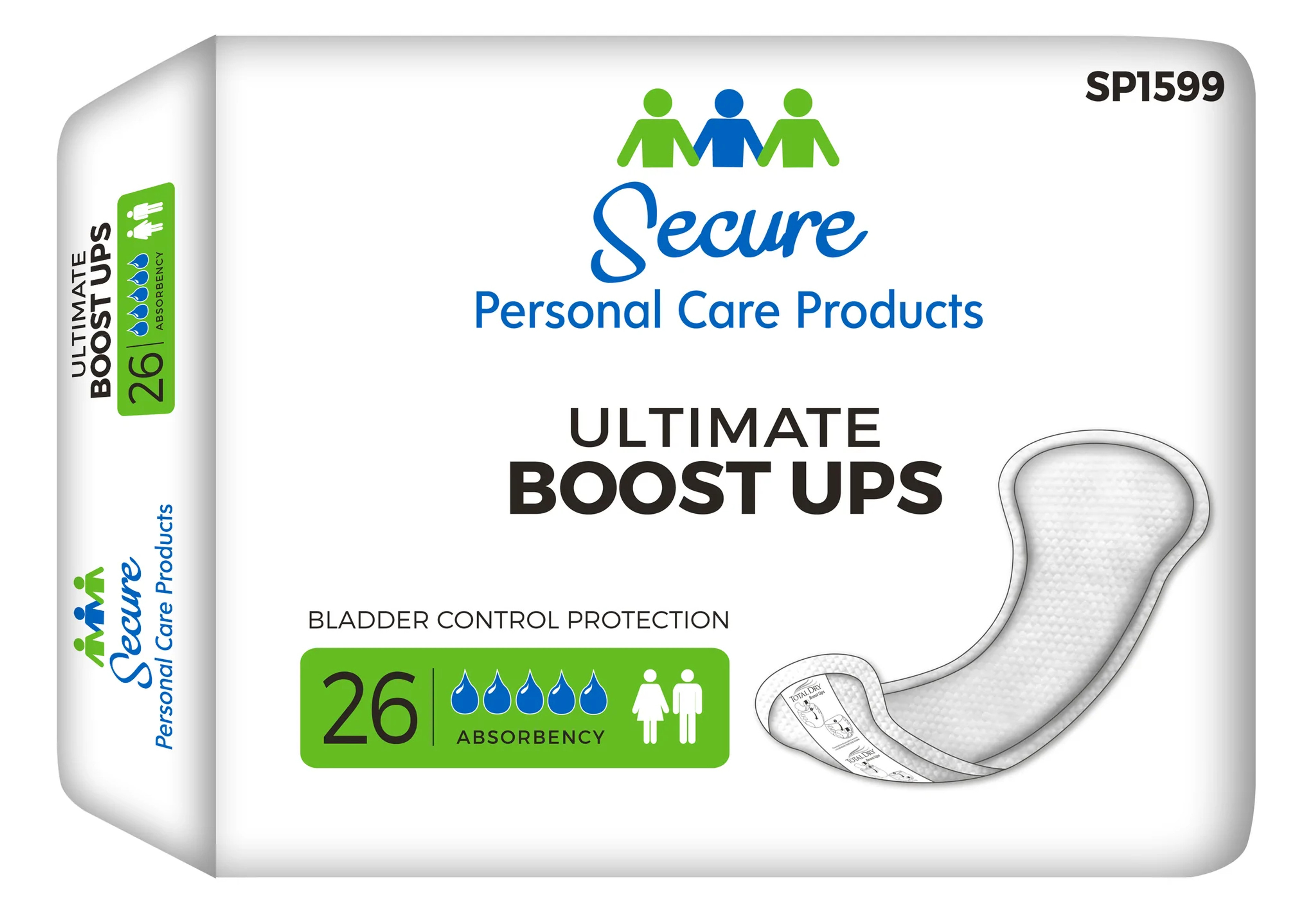 Secure Personal Care Products Ultimate Boost Ups Bladder Control Pad