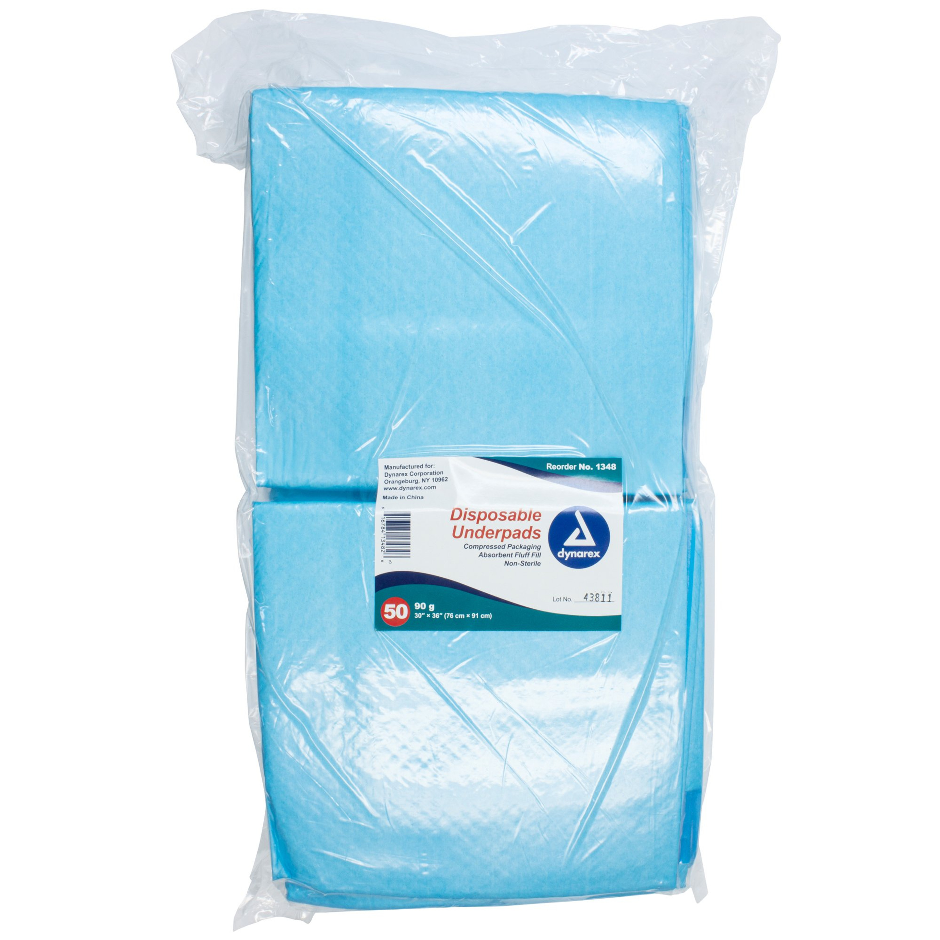 Dynarex Disposable Underpad, Heavy Absorbency