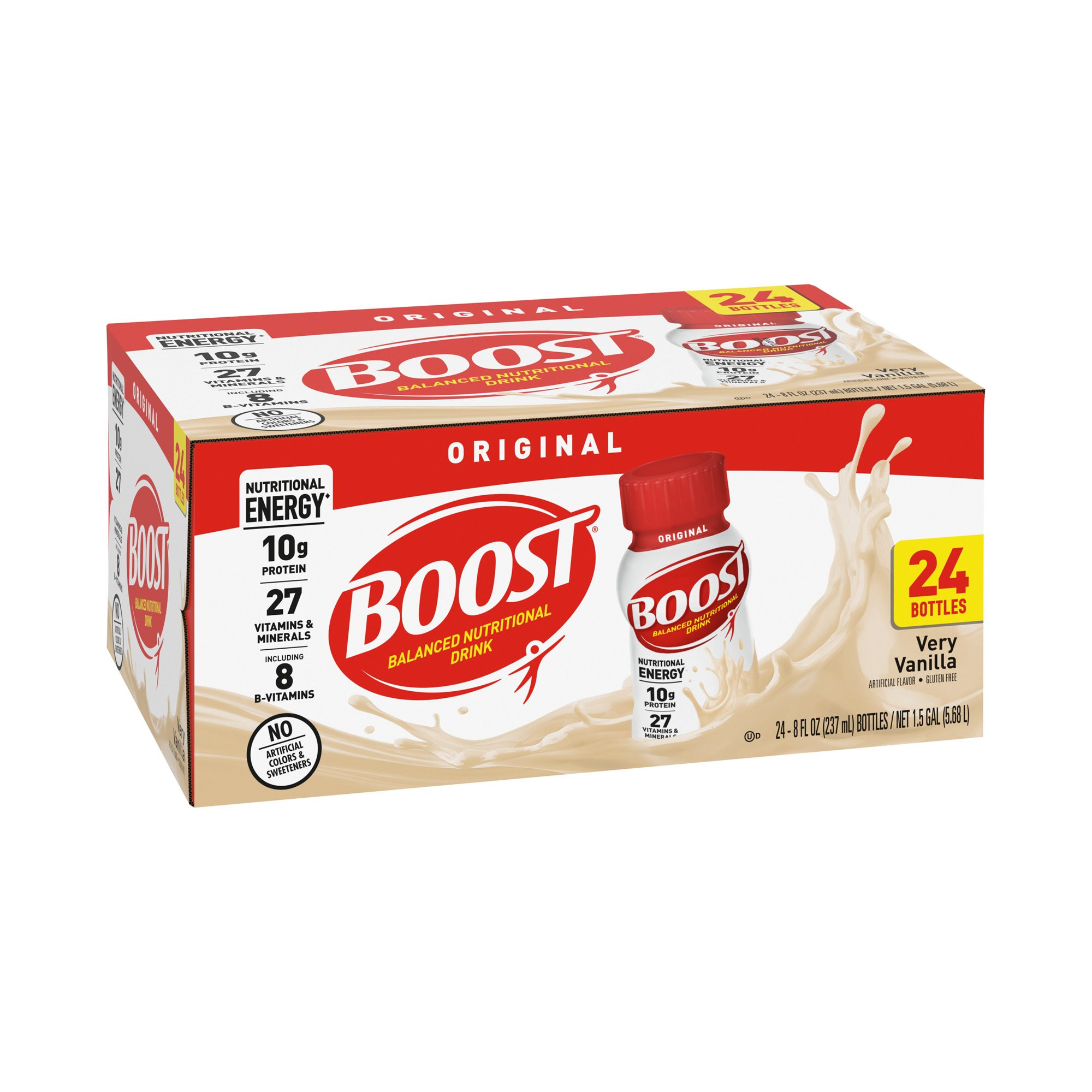 Boost Original Balanced Nutritional Drink, Bottle, 8 oz., Very Vanilla
