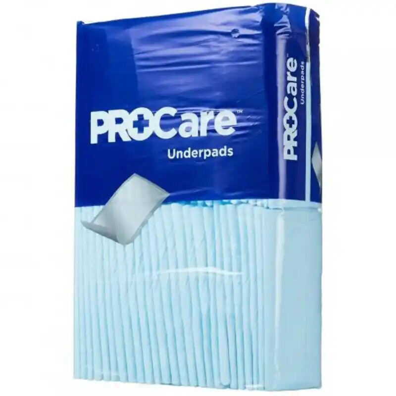 ProCare Disposable Underpads, Light Absorbency
