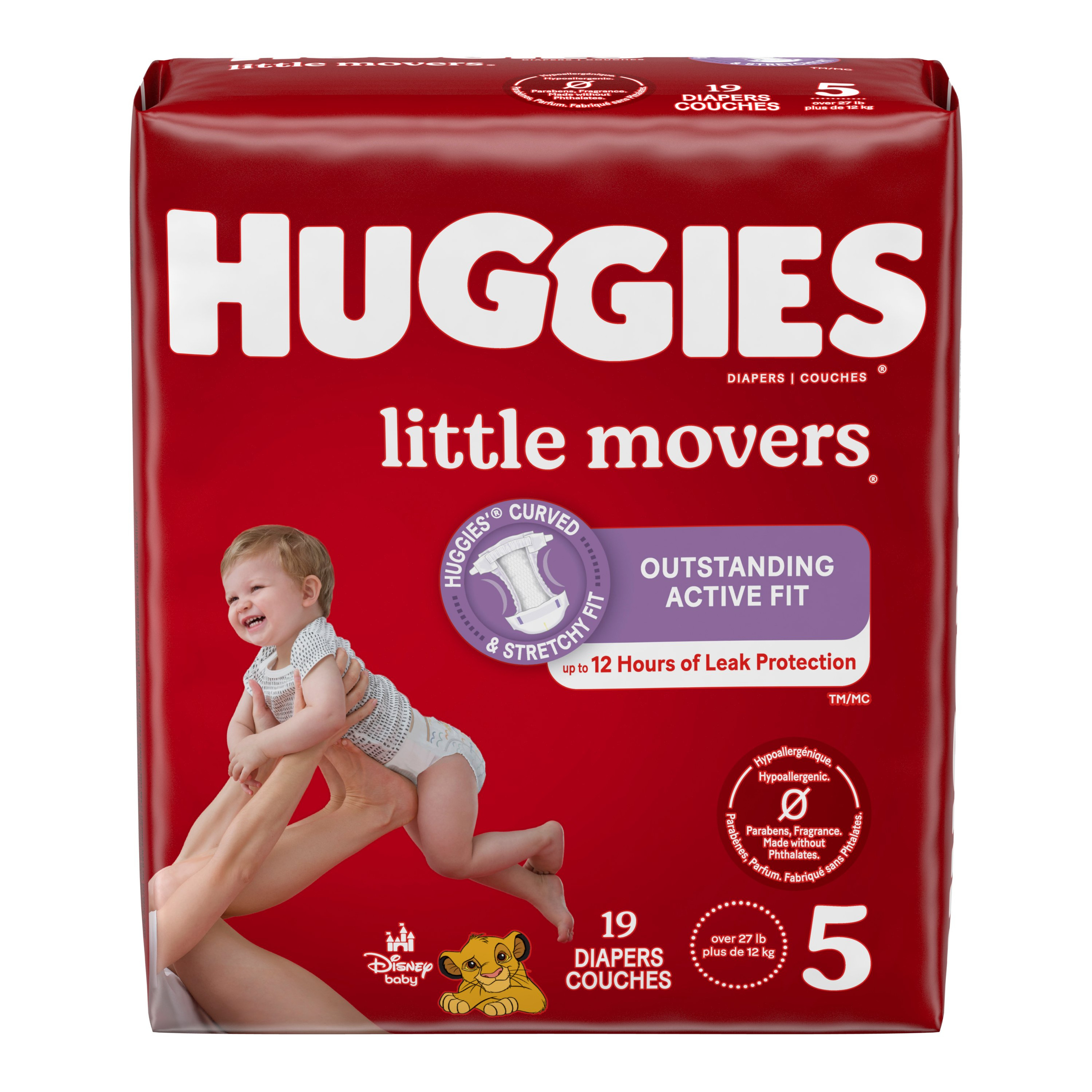 Huggies Little Movers Diapers, Moderate Absorbency