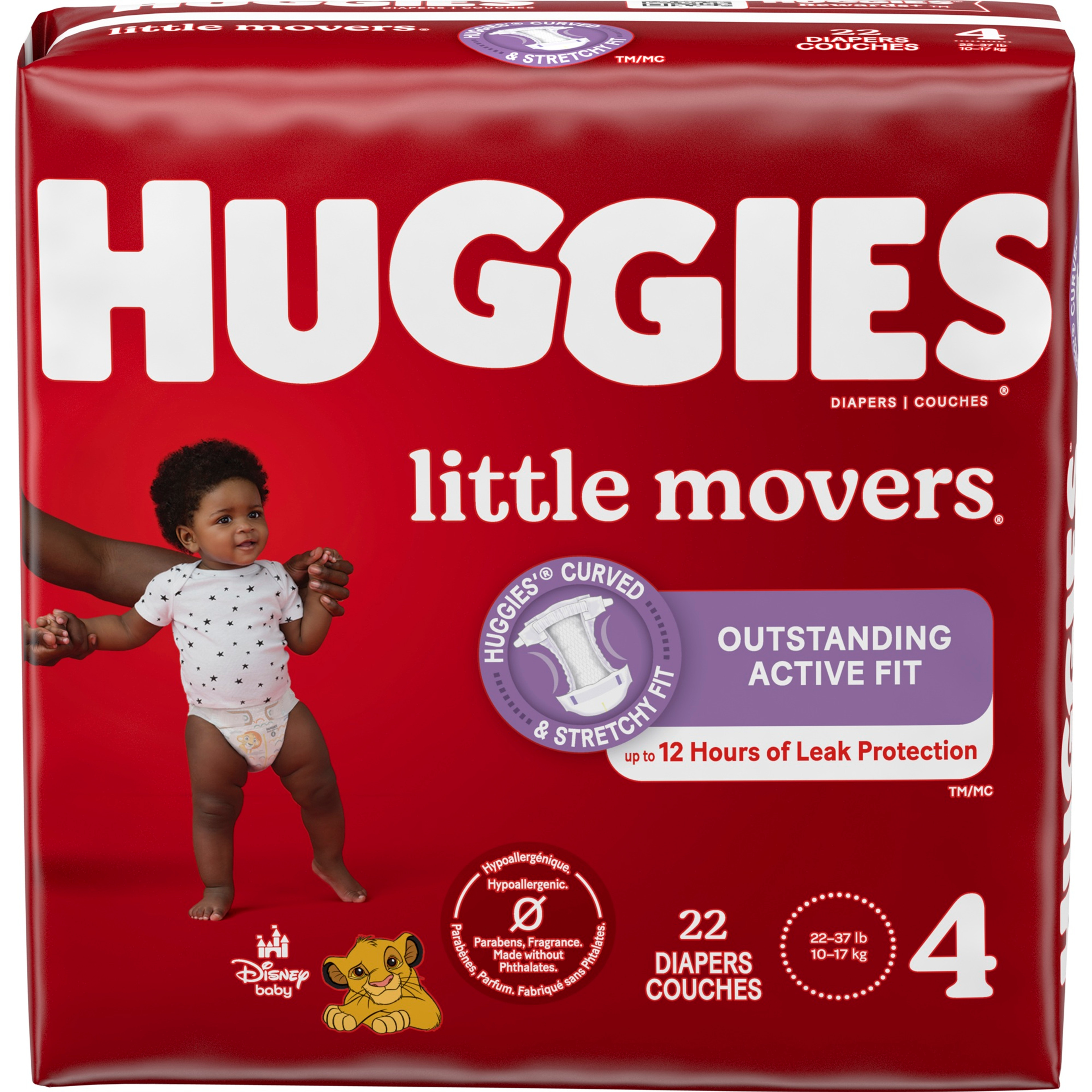 Huggies Little Movers Diapers, Moderate Absorbency