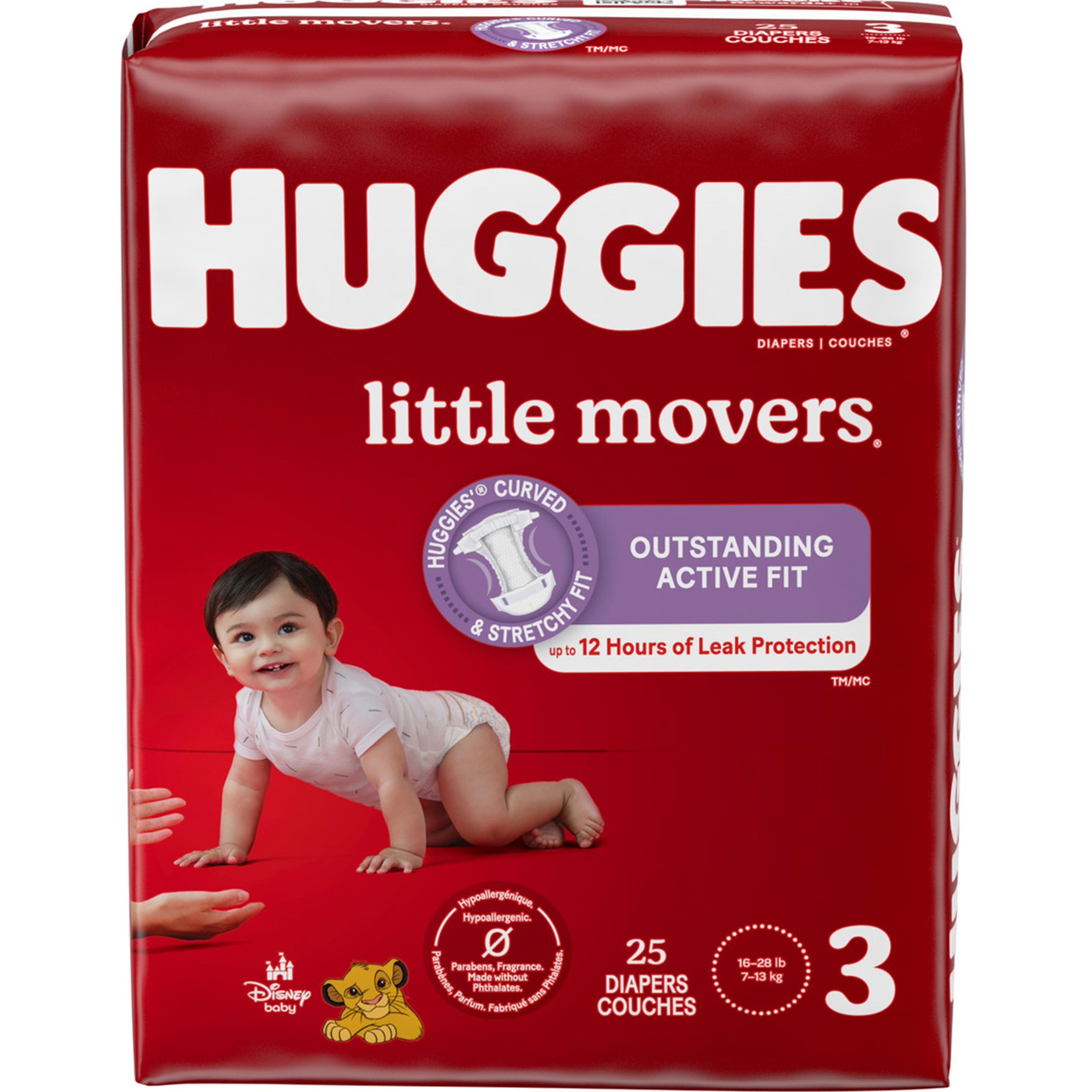 Huggies Little Movers Diapers, Moderate Absorbency