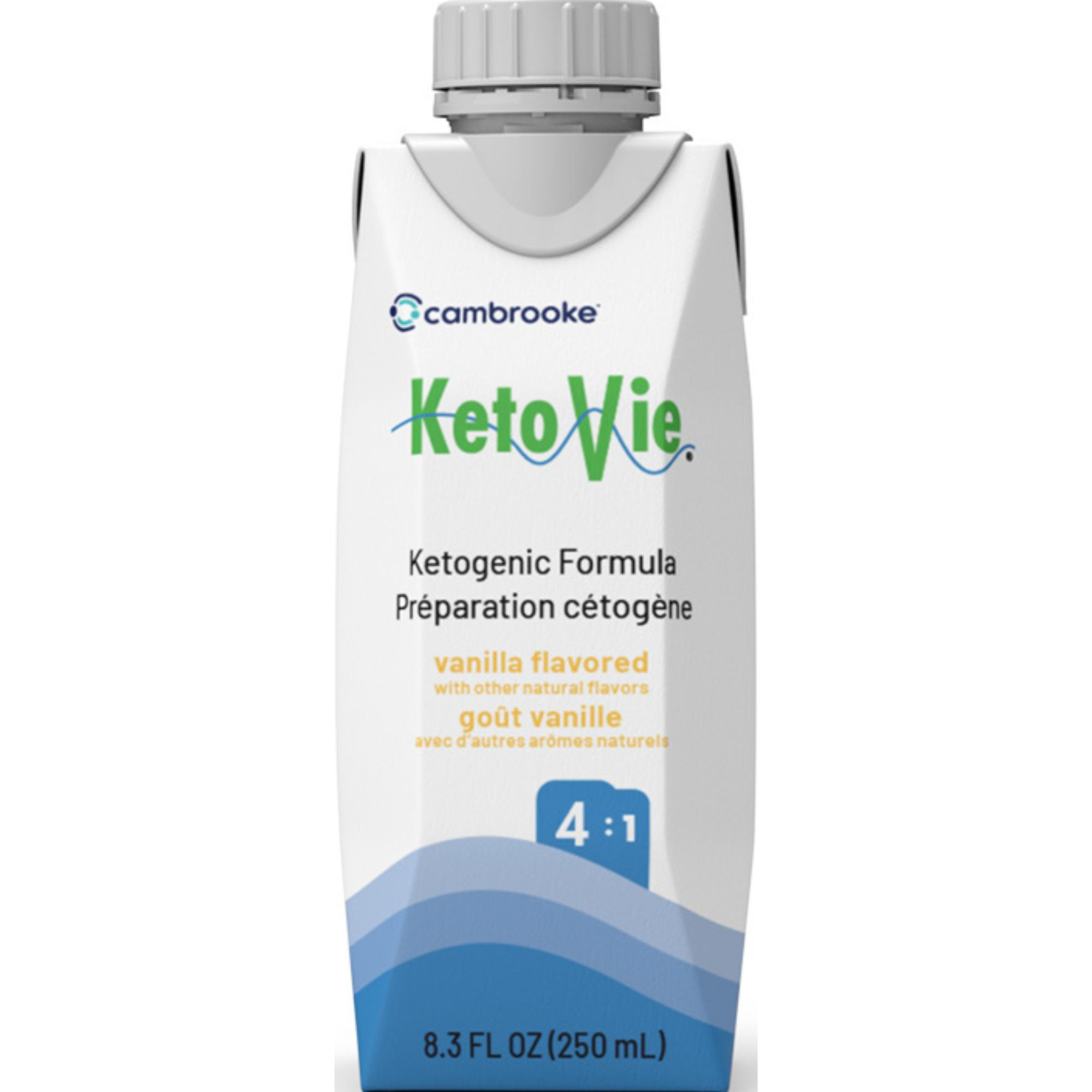 Cambrooke KetoVie Liquid Oral Supplement, Vanilla, 8.5 oz.