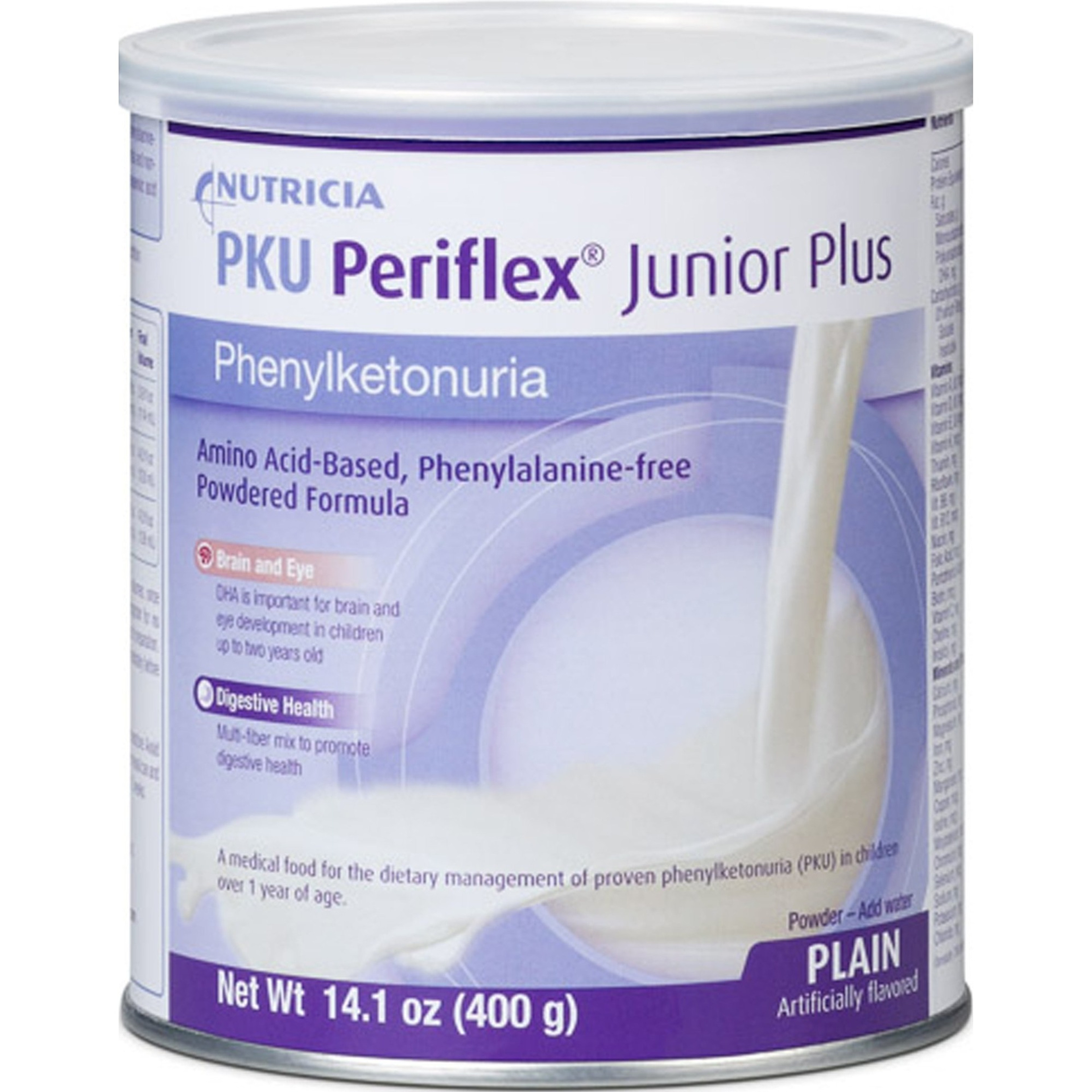 Nutricia PKU Periflex Junior Plus Amino Acid-Based Phenylalanine-Free Powdered Formula, 14.1 oz.