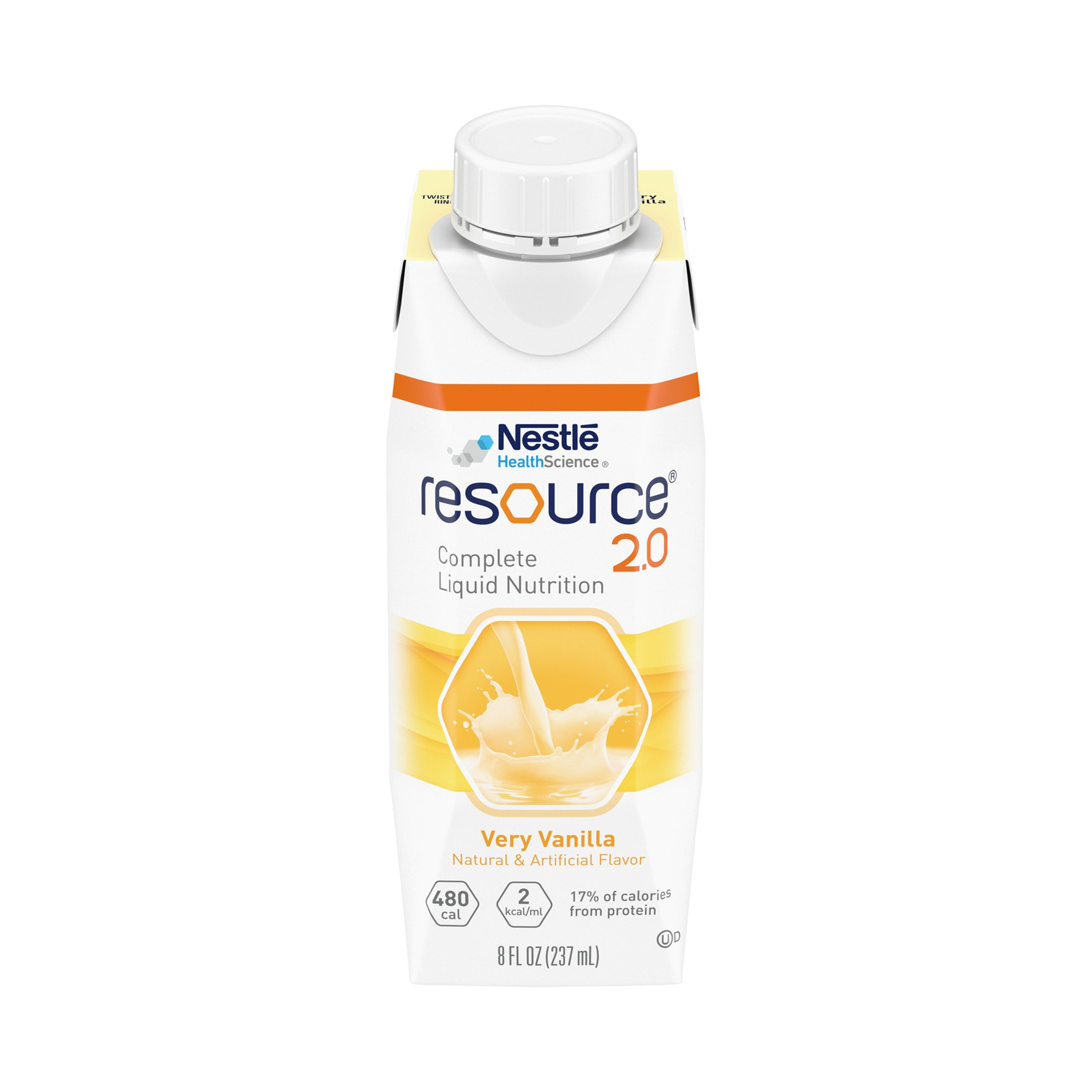 Nestle HealthScience Resource 2.0 Complete Liquid Nutrition, Very Vanilla
