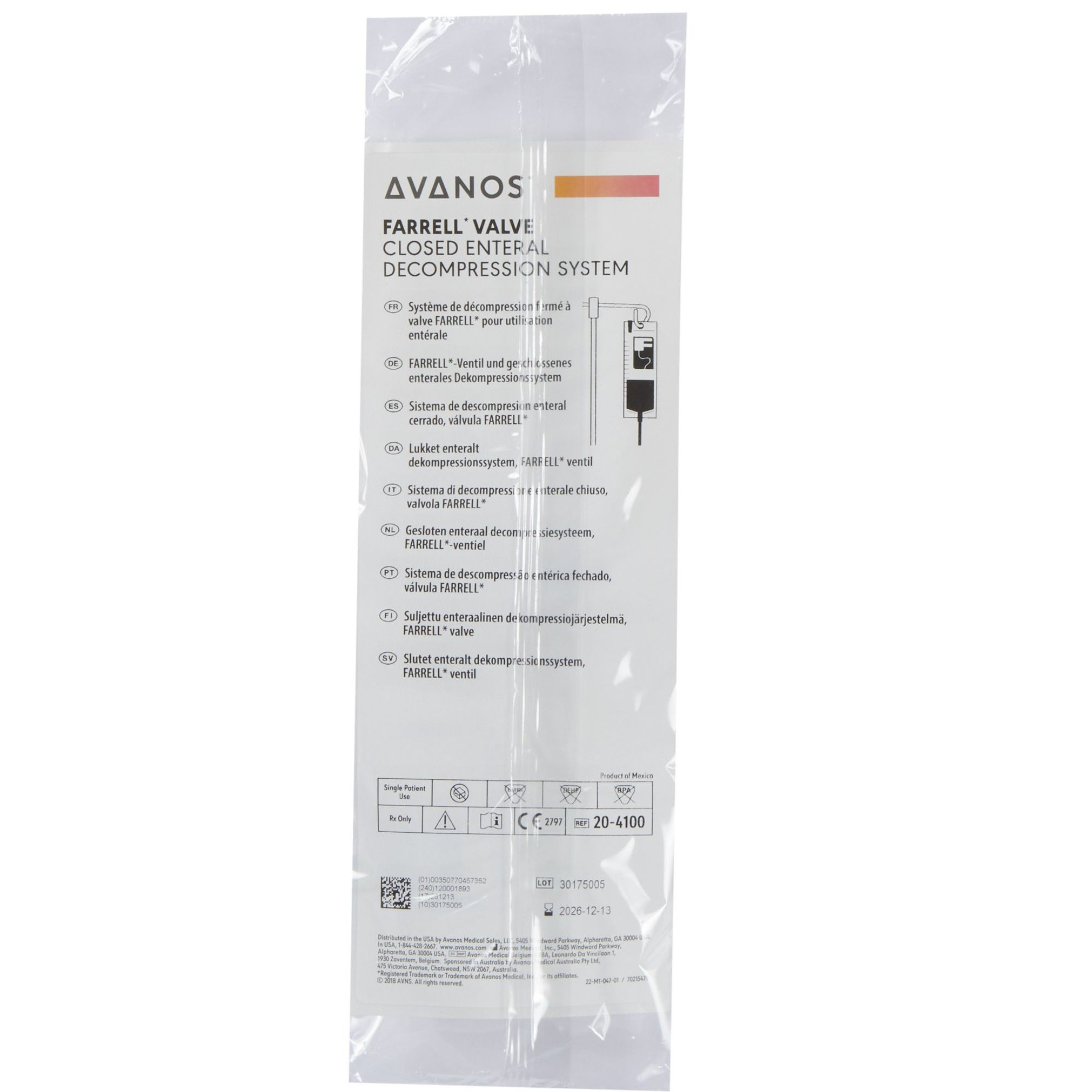 Farrell Valve, 9.6 mL
