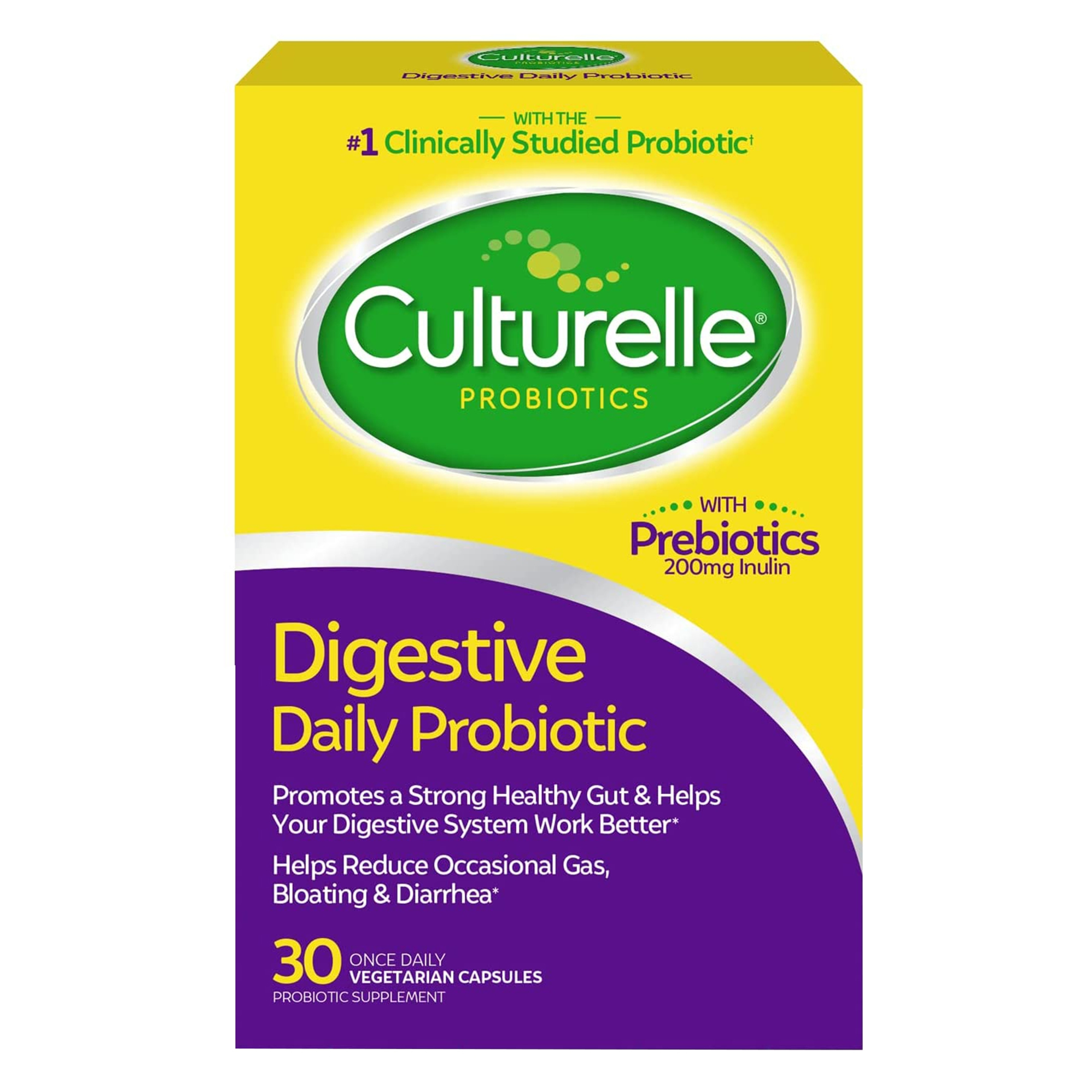 Culturelle Digestive Health Probiotic, 30 Capsules