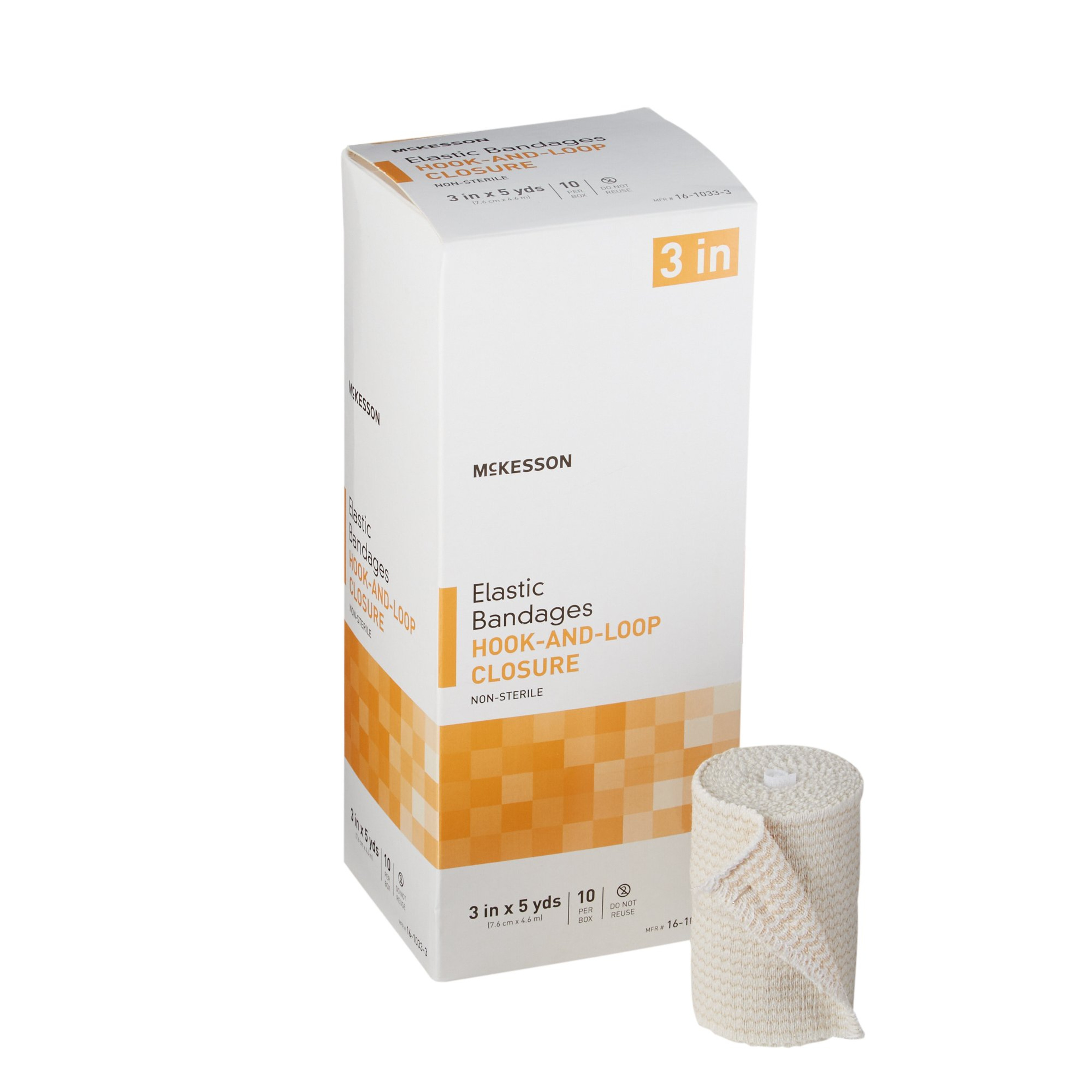 McKesson Hook and Loop Closure Elastic Bandage, NonSterile
