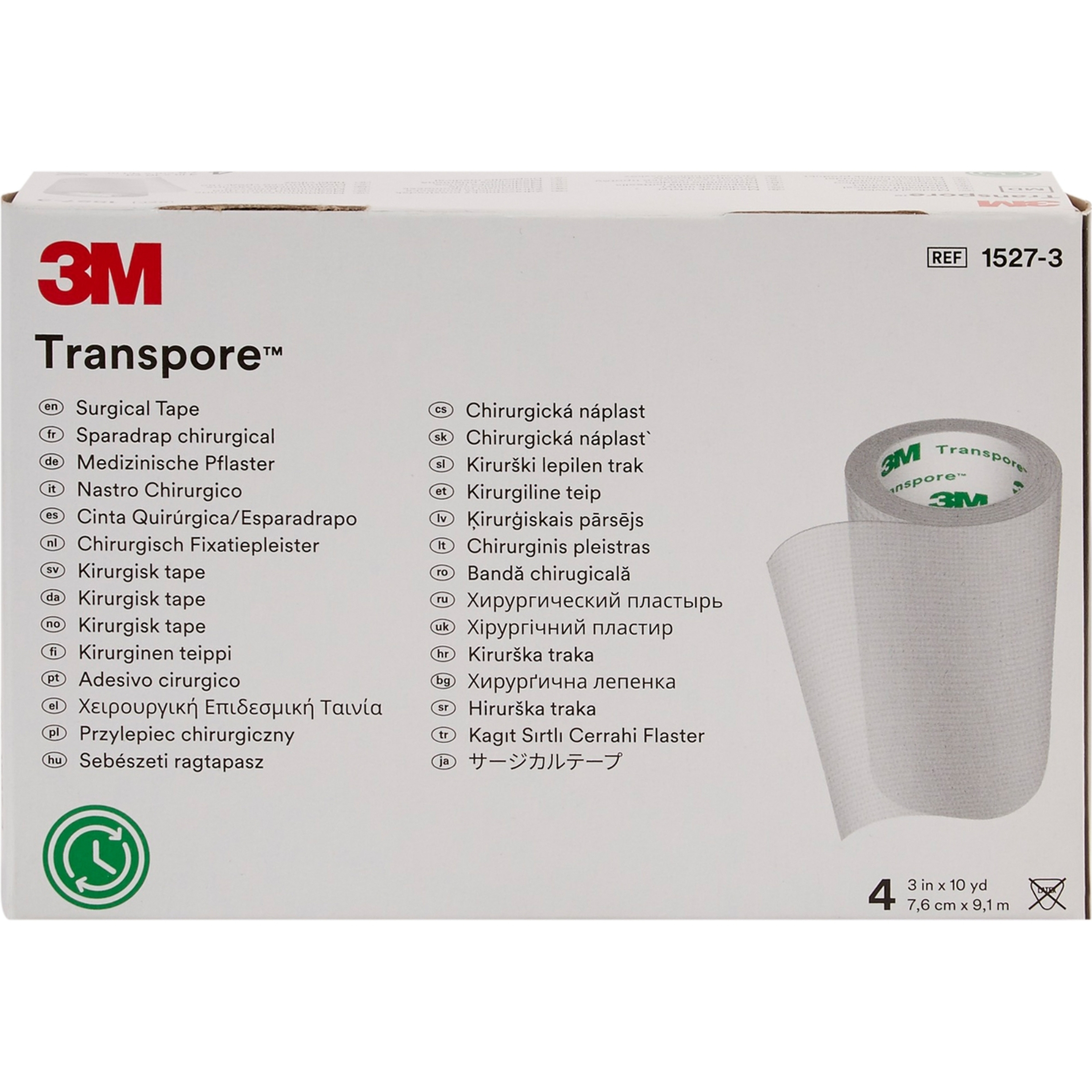 3M Transpore Water Resistant Plastic Medical Tape