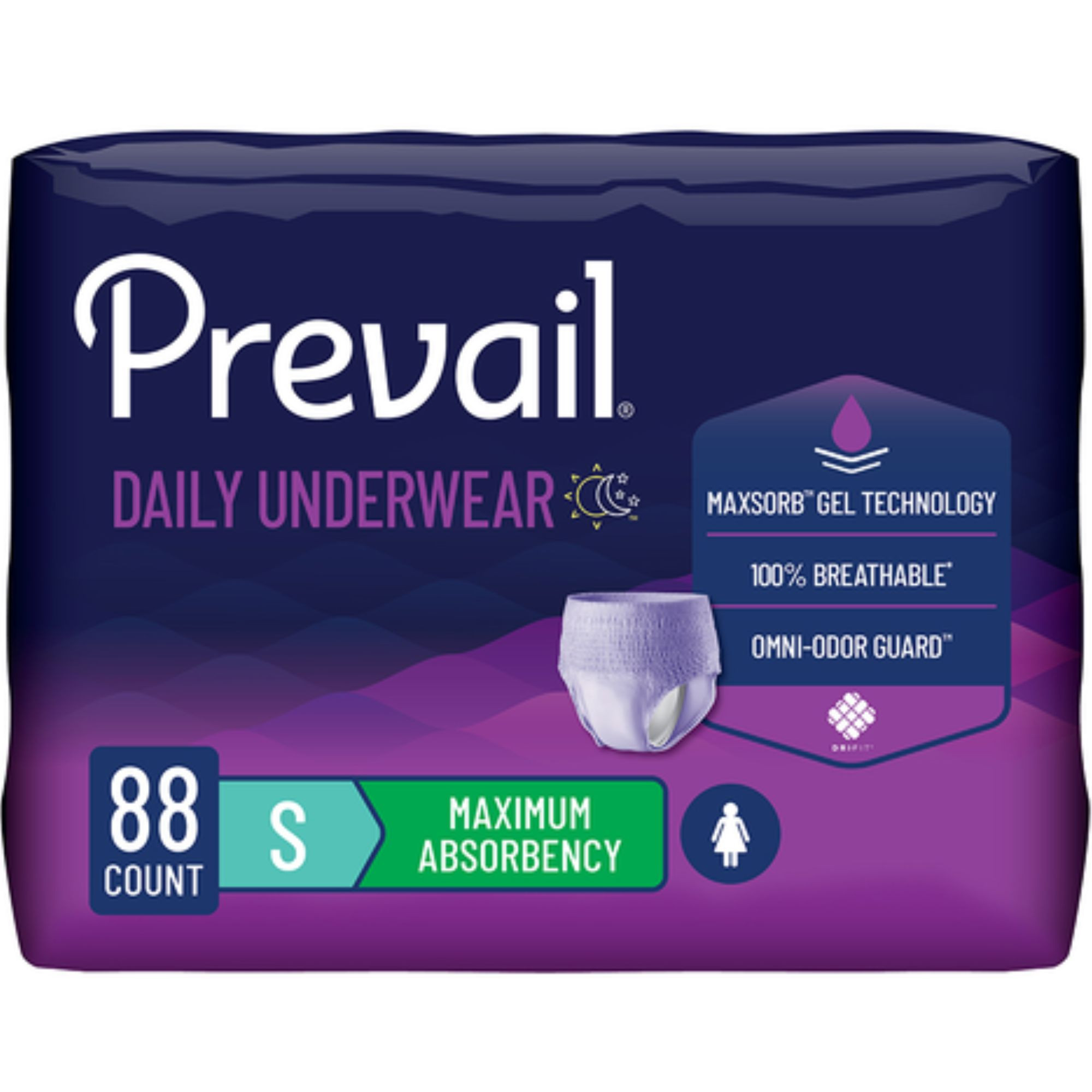 Prevail Adult Incontinence Protective Pull-Up Underwear for Women, Maximum Absorbency
