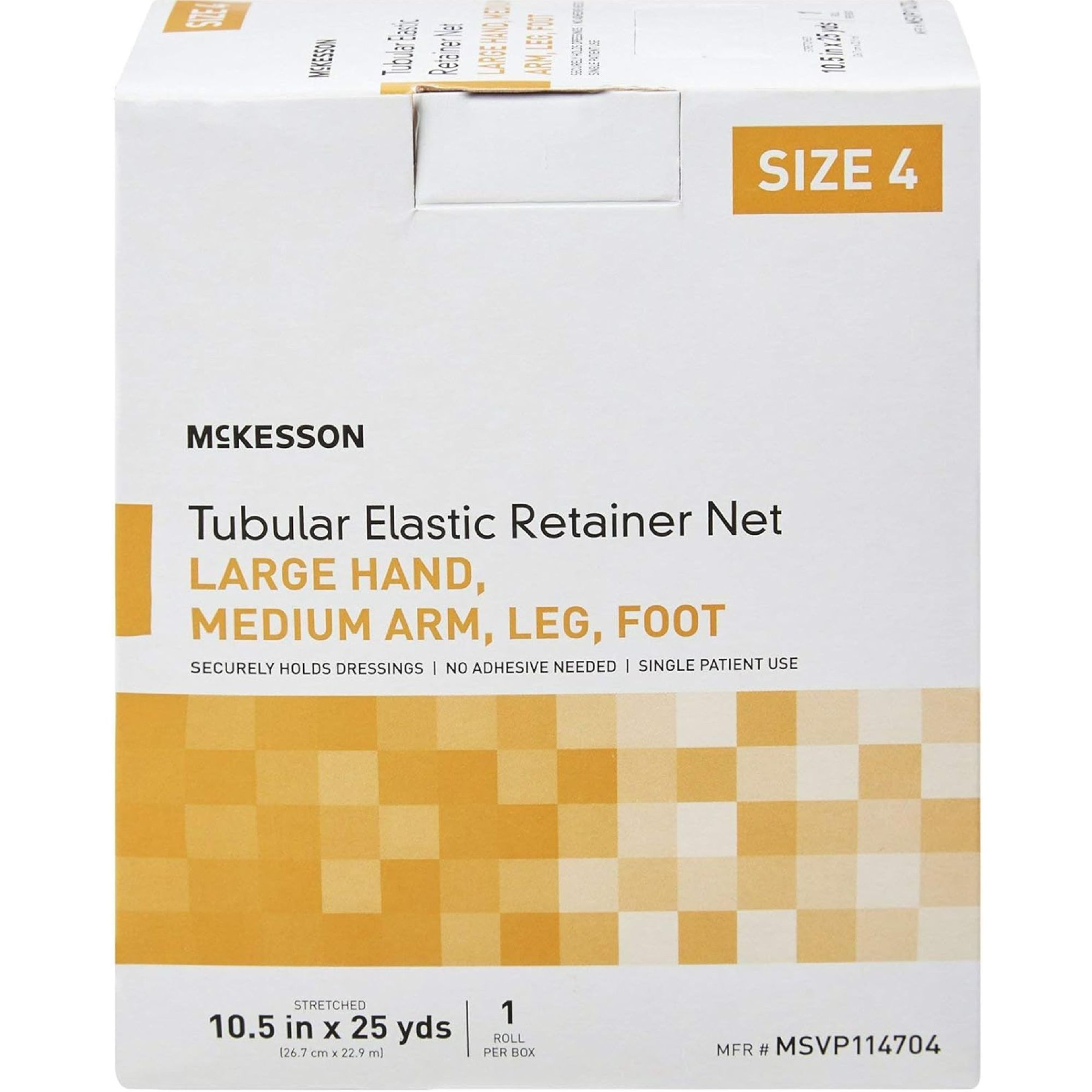 McKesson Tubular Elastic Retainer Net, 10.5" X 25 yd