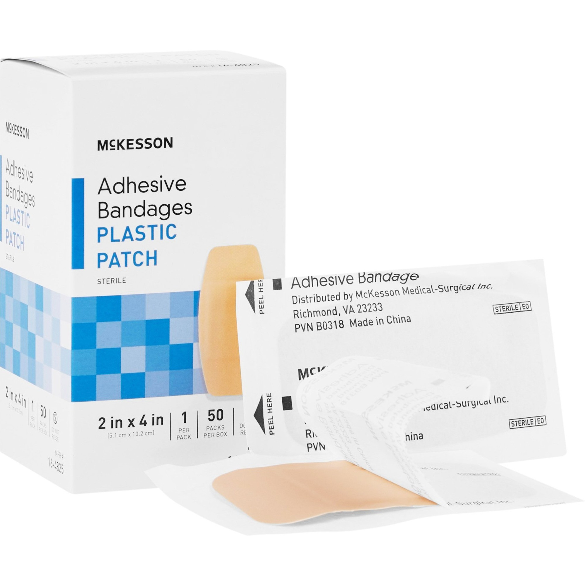 McKesson Plastic Patch Adhesive Bandages 