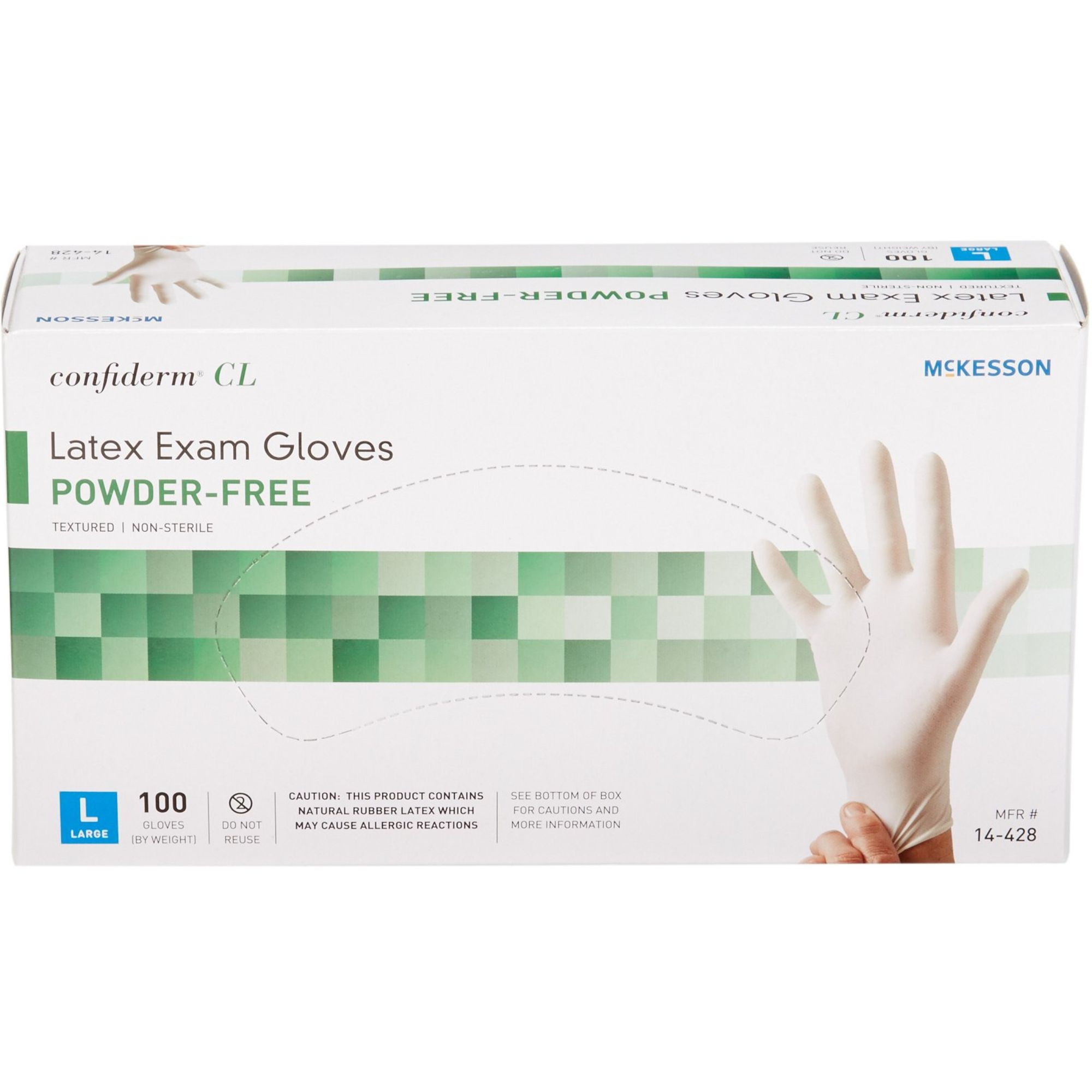 McKesson Confiderm Powder Free Gloves, Ivory