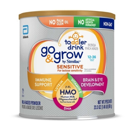 Go & Grow by Similac Sensitive for Lactose Sensitivity Toddler Formula, 23.3 oz.