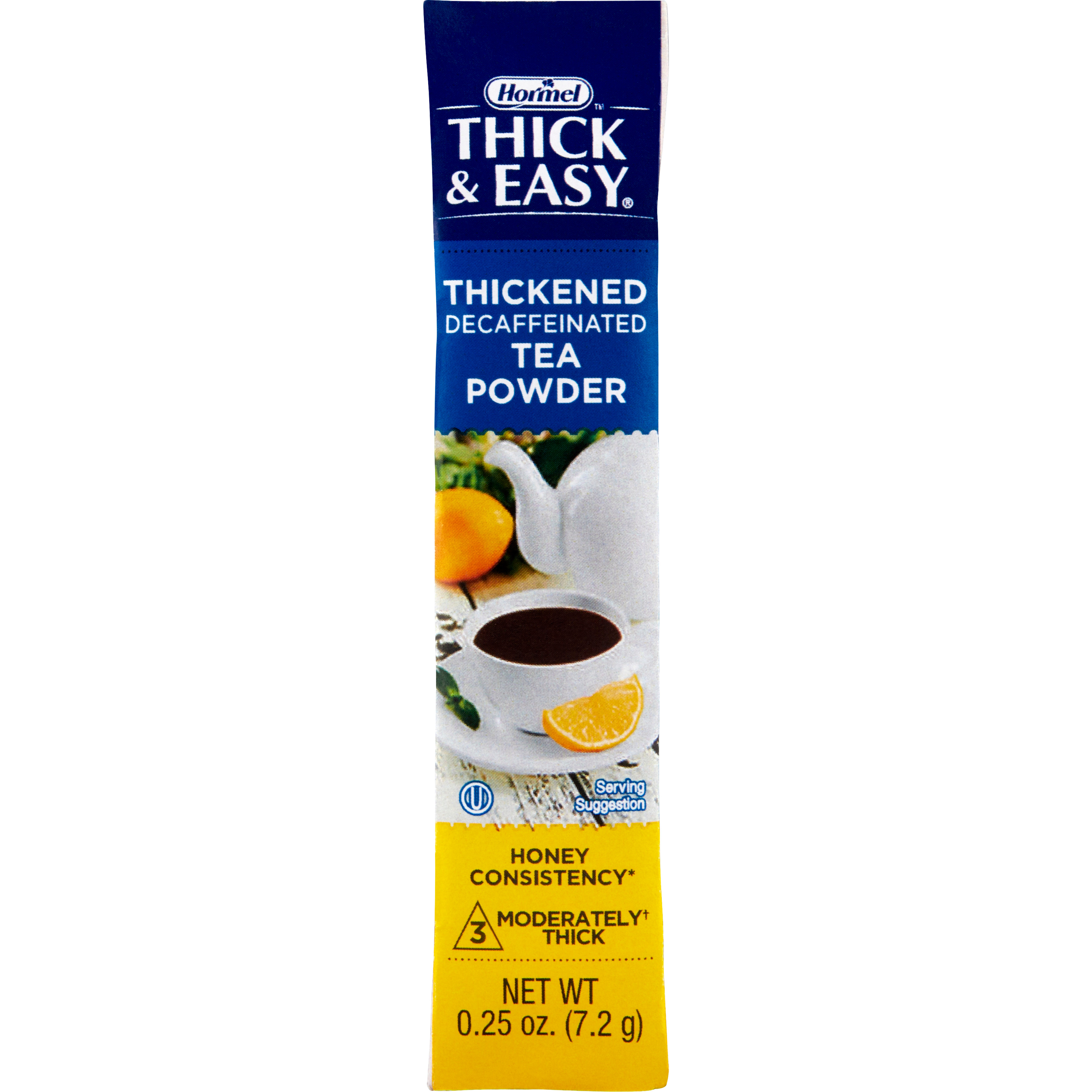 Thick & Easy Decaffeinated Tea Honey Consistency Thickened Beverage, ¼ oz. Packet of Powder