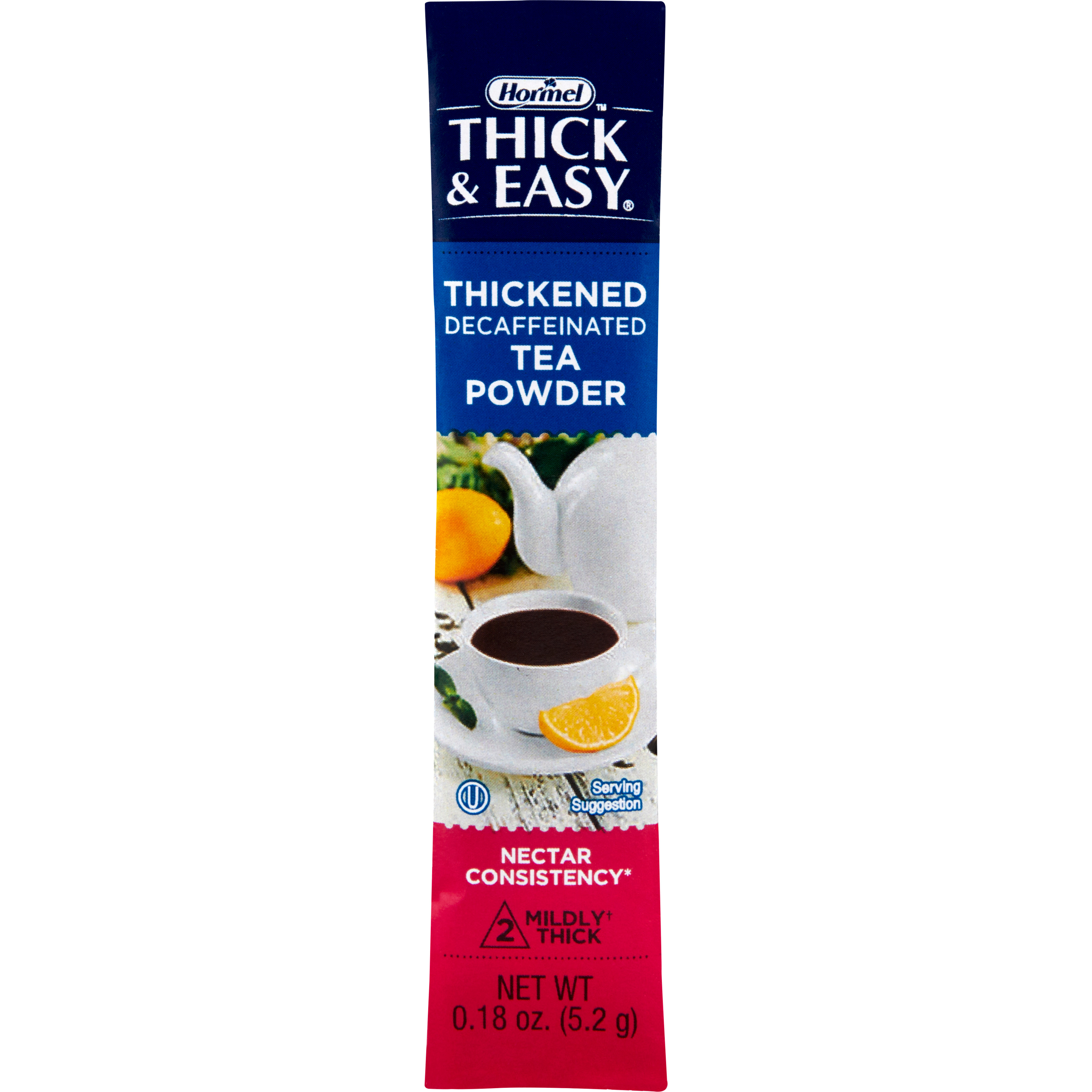 Thick & Easy Decaffeinated Tea Nectar Consistency Thickened Beverage, 0.18 oz. Packet of Powder