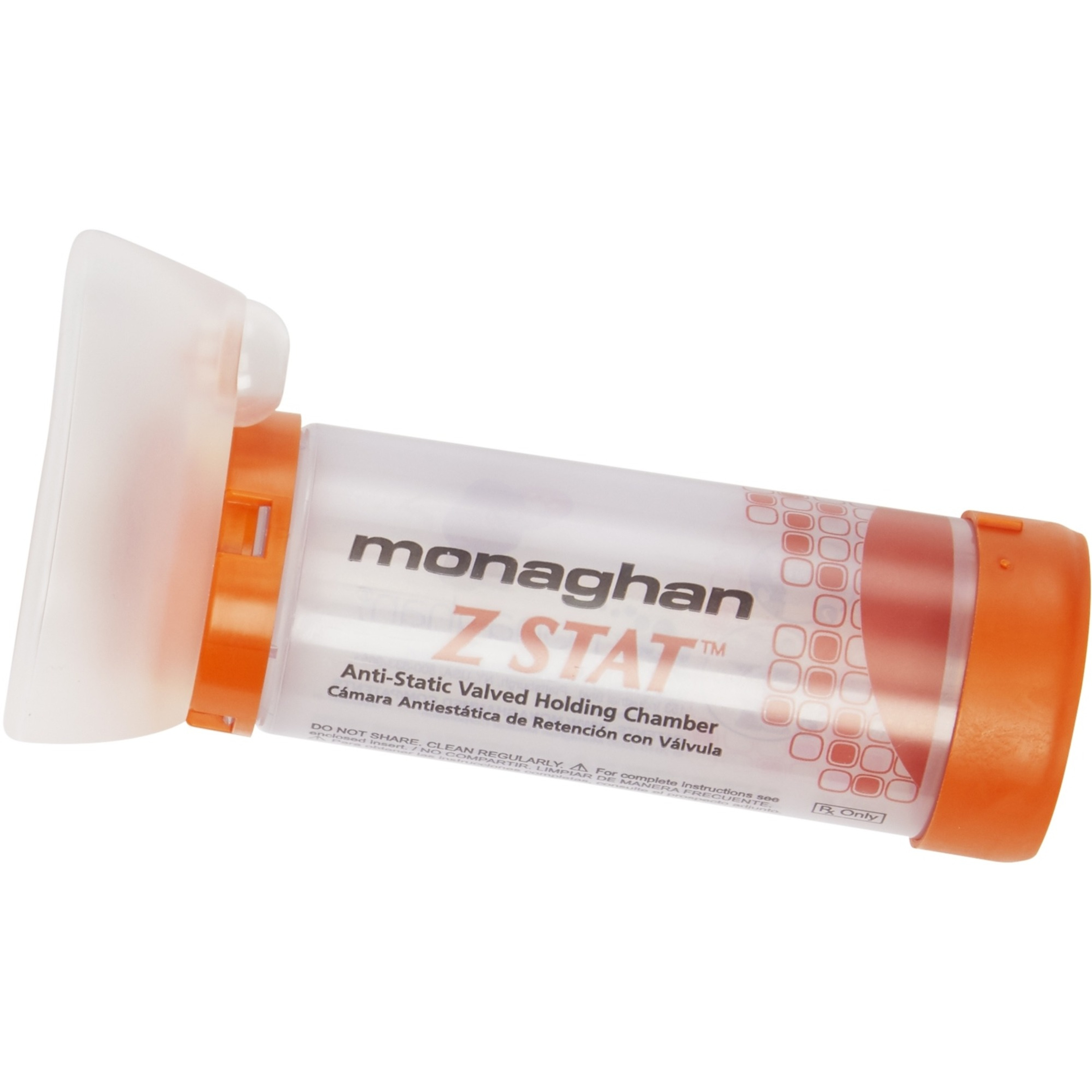 Monaghan Z-Stat Anti-Static Valved Holding Chamber with COMFORTSEAL Mask