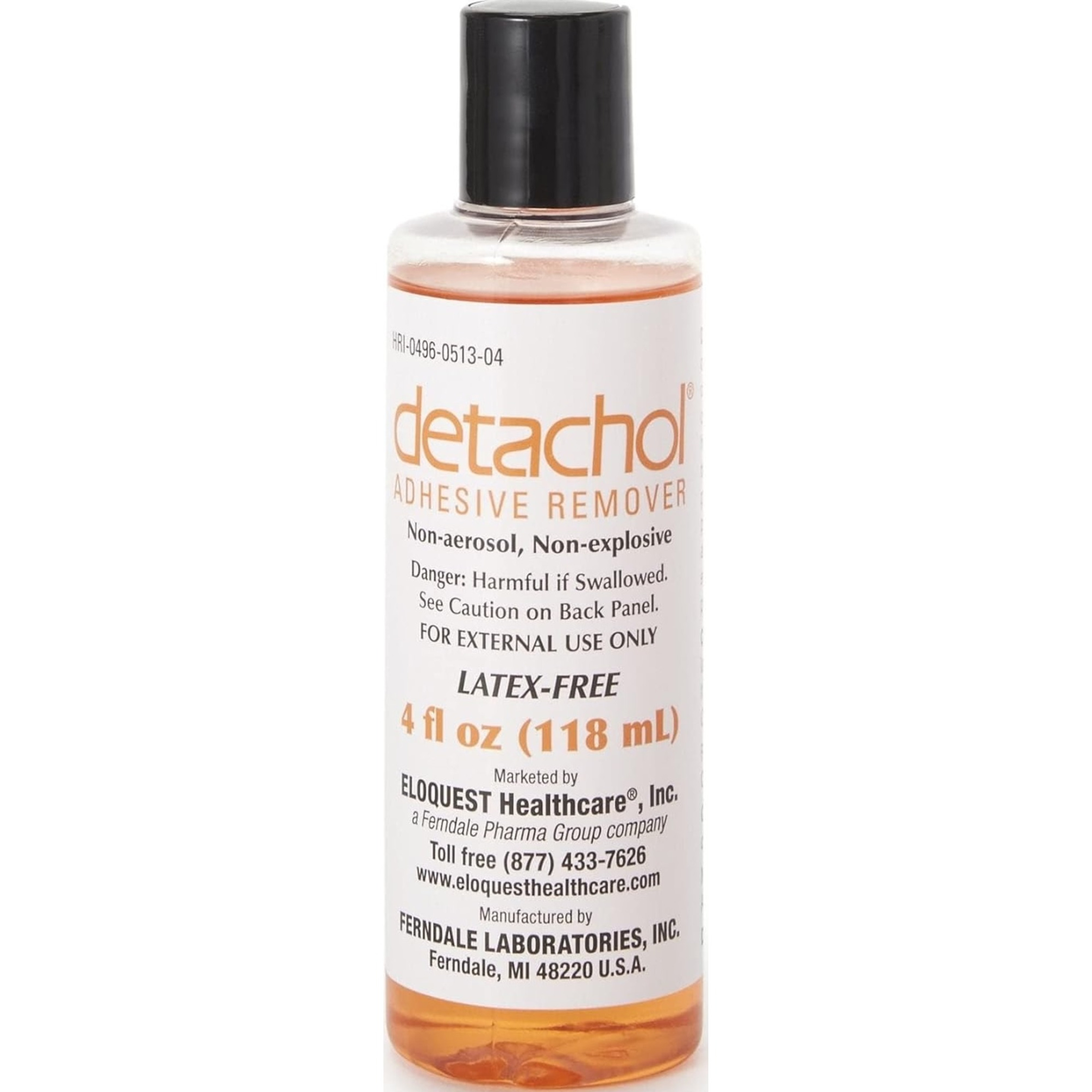 Detachol Adhesive Remover, 4 oz.