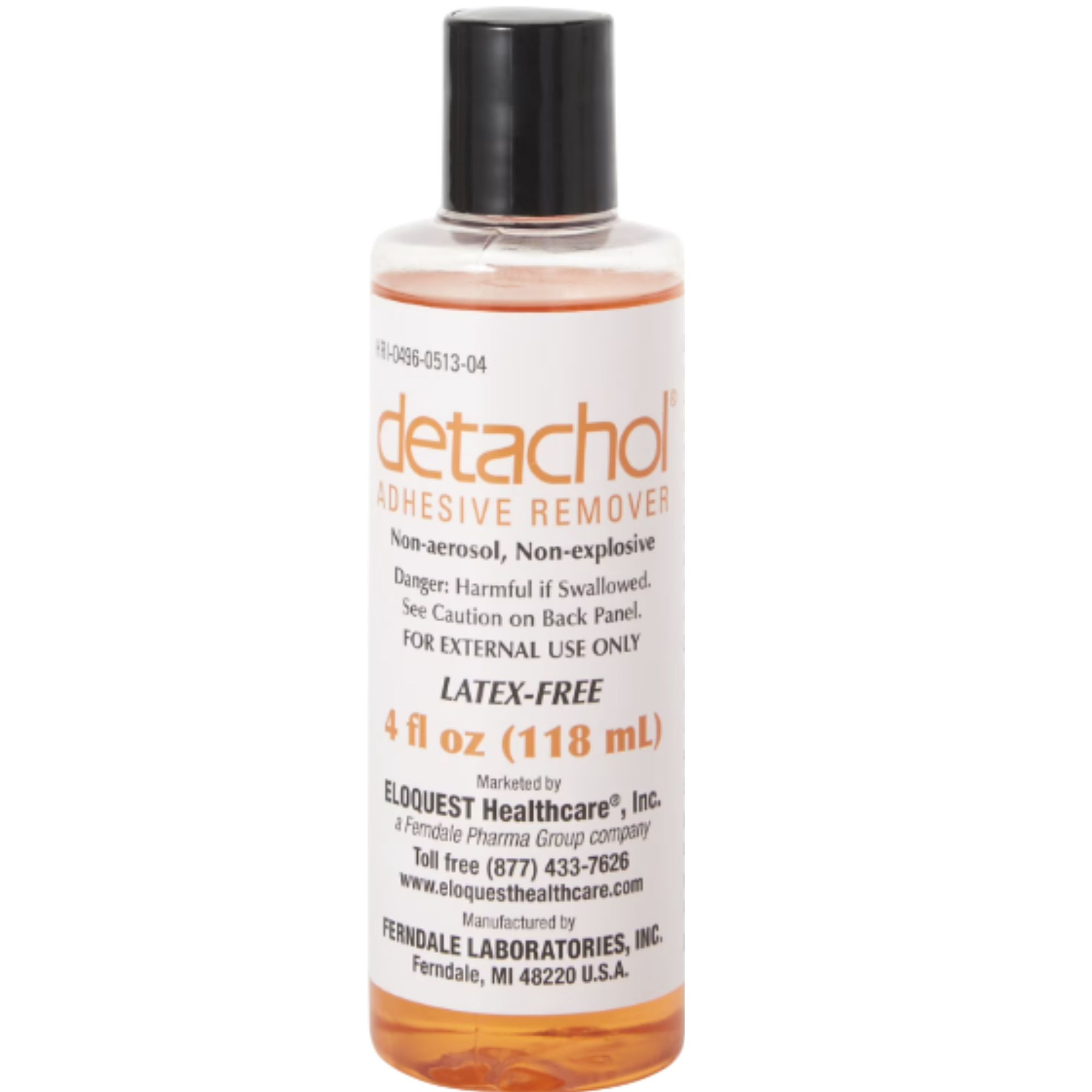 Detachol Adhesive Remover, 4 oz.