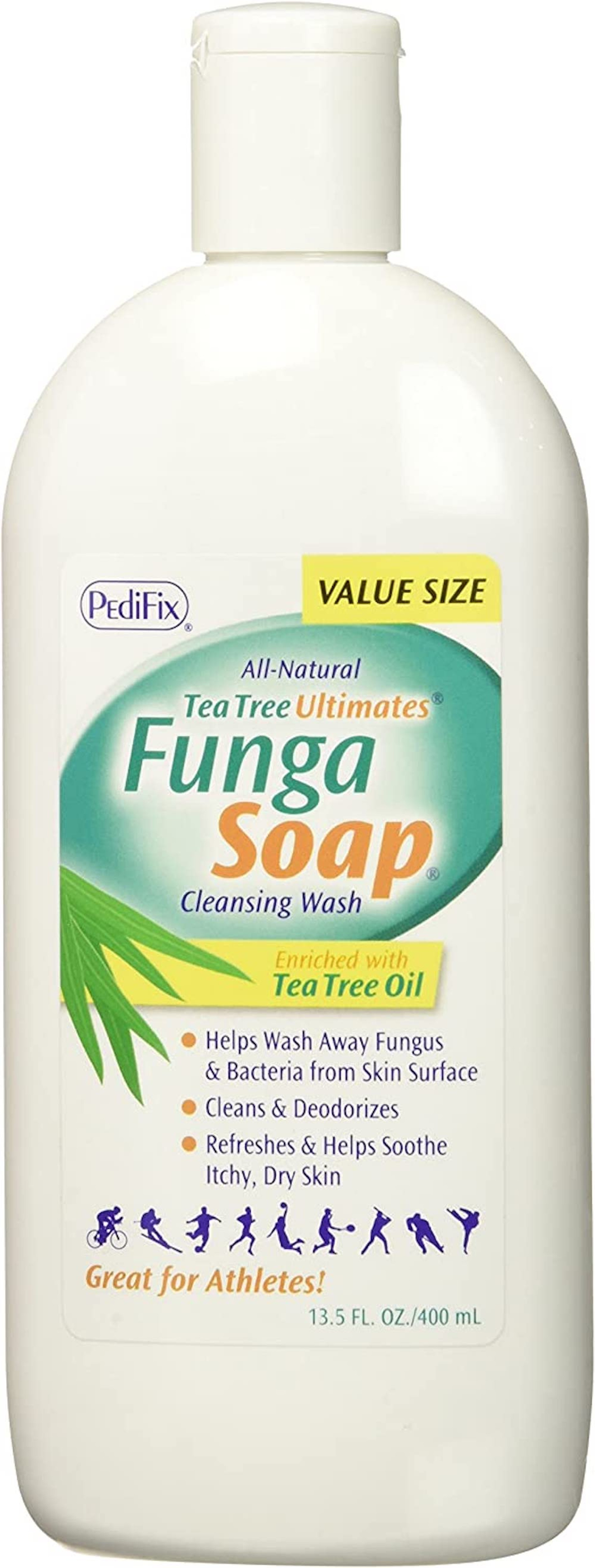 Tea Tree Ultimates Funga Soap Cleansing Wash Enriched with Tea Tree Oil, 13.5 oz.