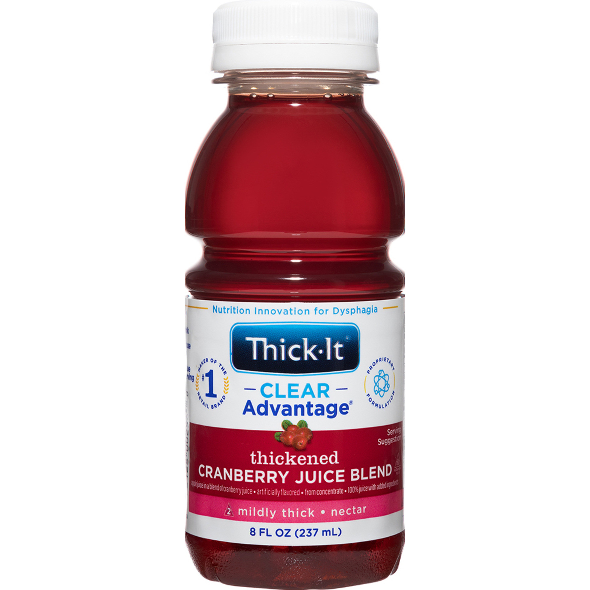 Thick-It Clear Advantage Thickened Cranberry Juice Blend, Mildly Thick, Nectar Consistency