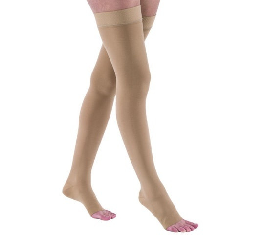 JOBST Relief Thigh High Compression Stocking, Open Toe