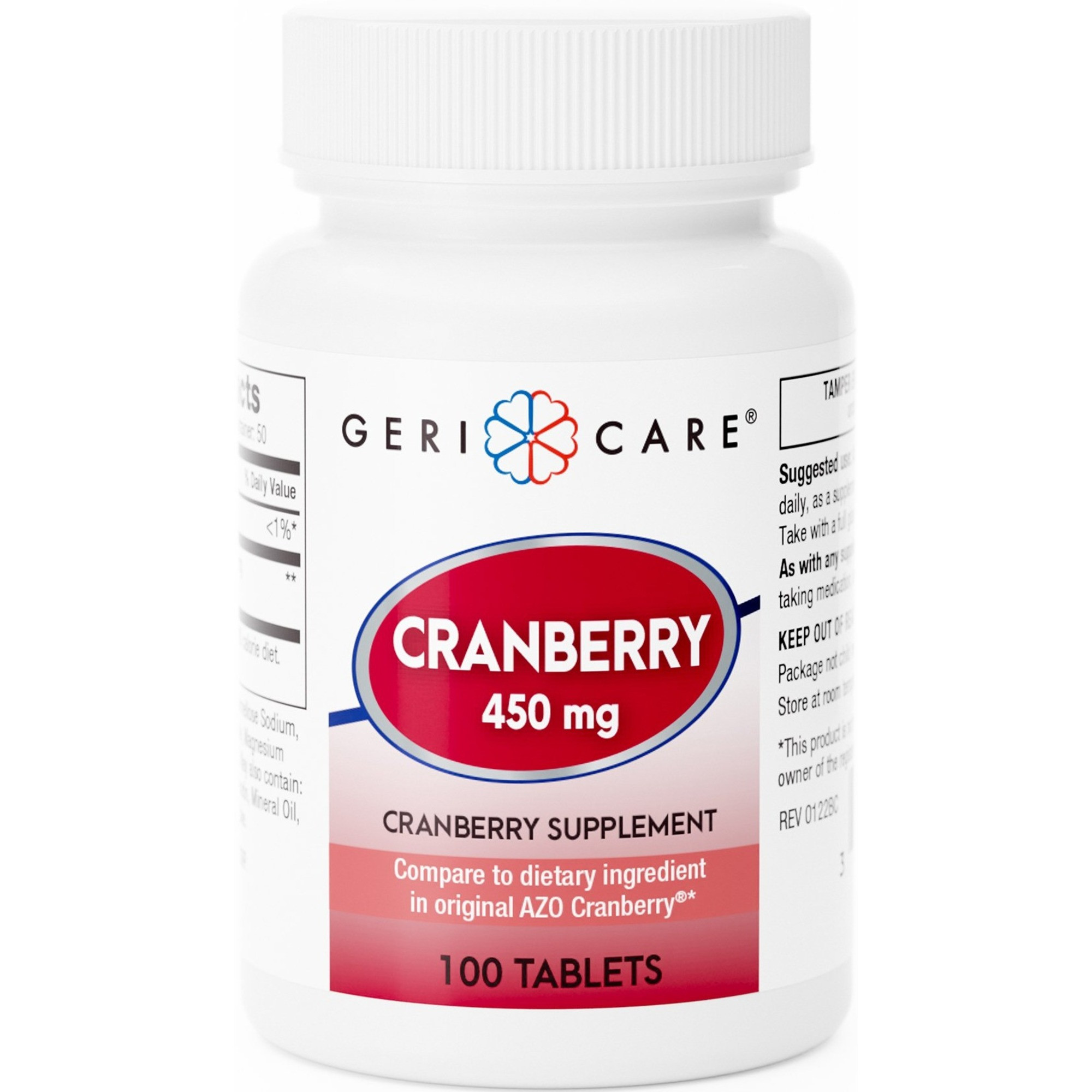 Geri-Care Cranberry Supplement, 450 mg, 100 Tablets