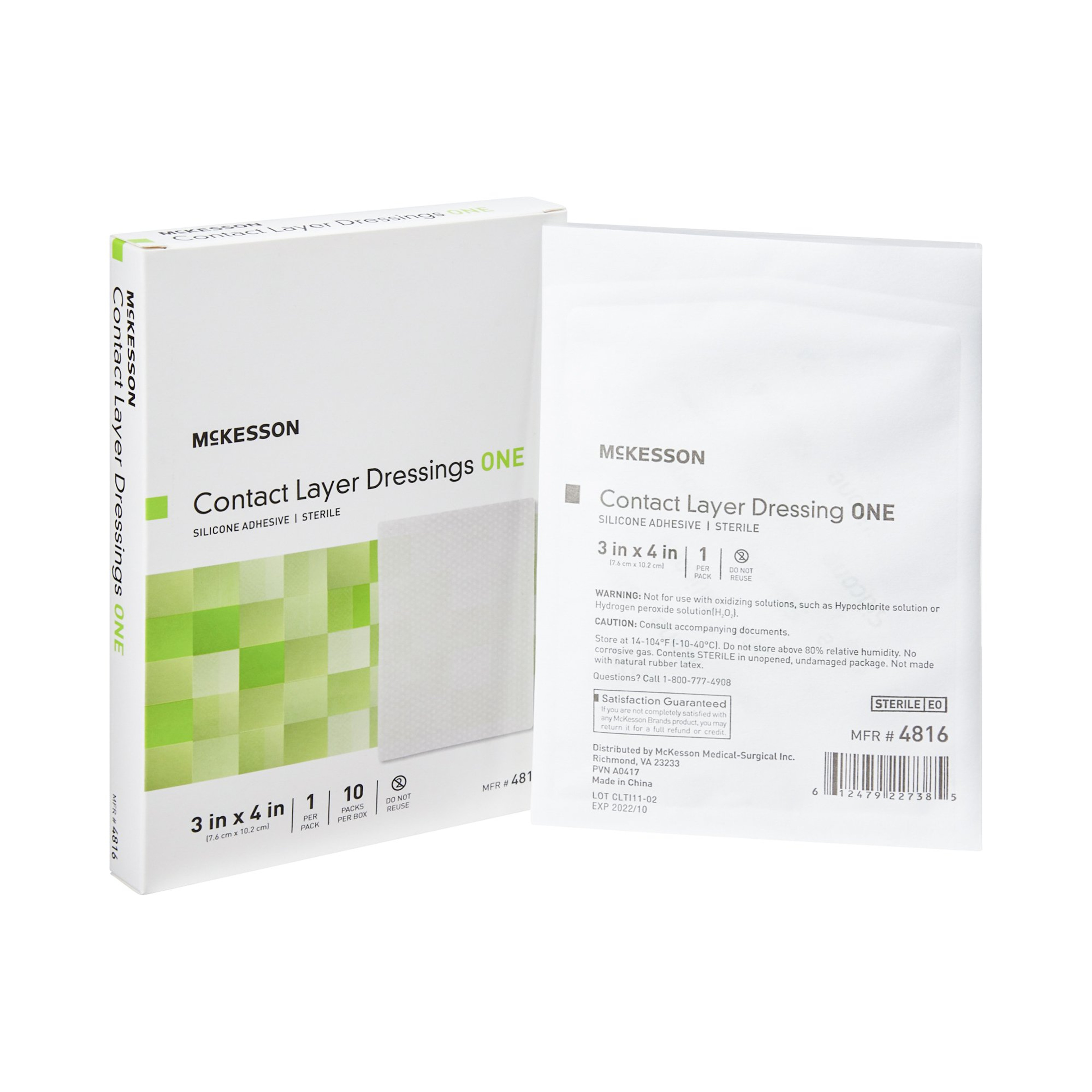 McKesson Contact Layer Dressings, 3 X 4"