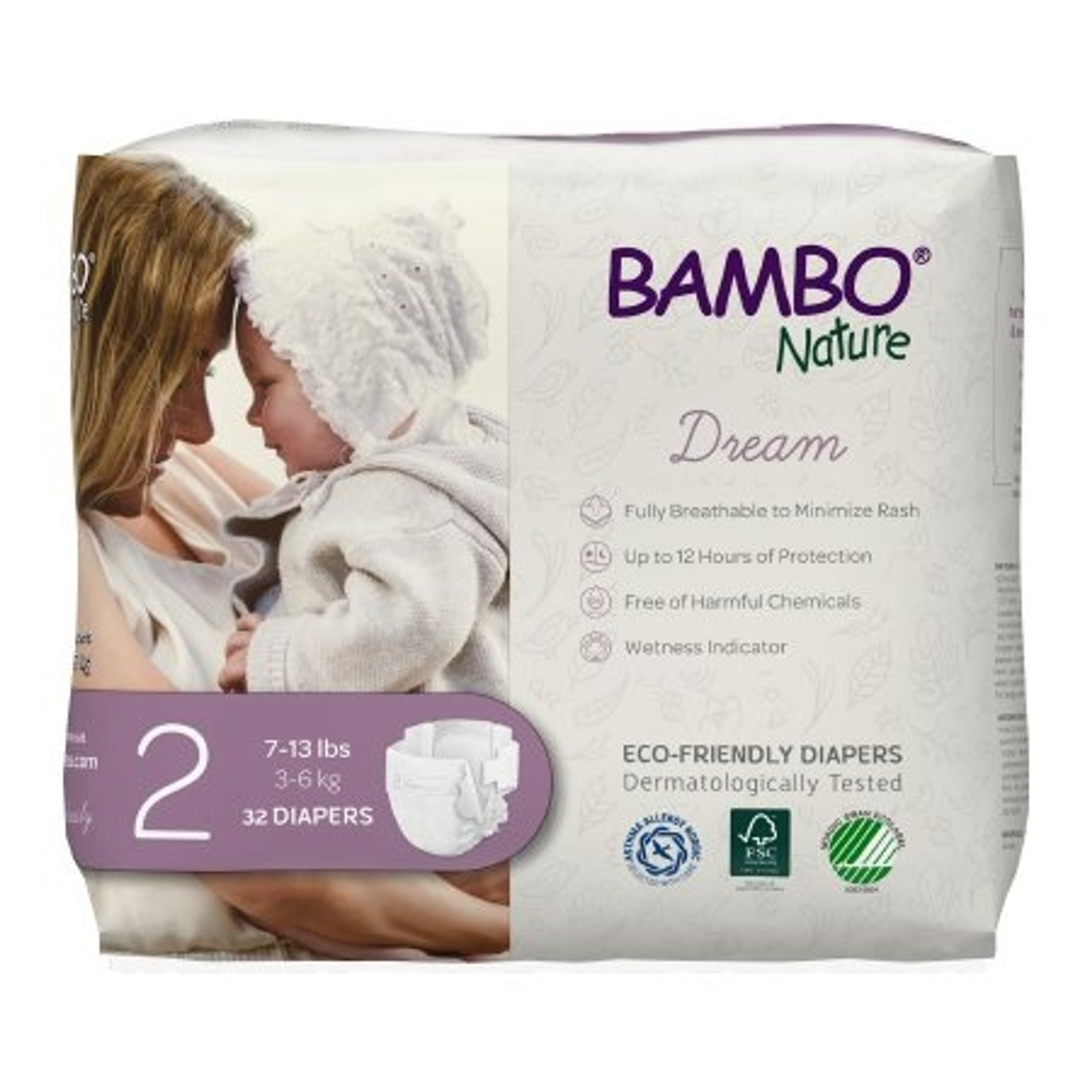Bambo Nature Dream Eco-Friendly Diapers with Tabs, Heavy Absorbency