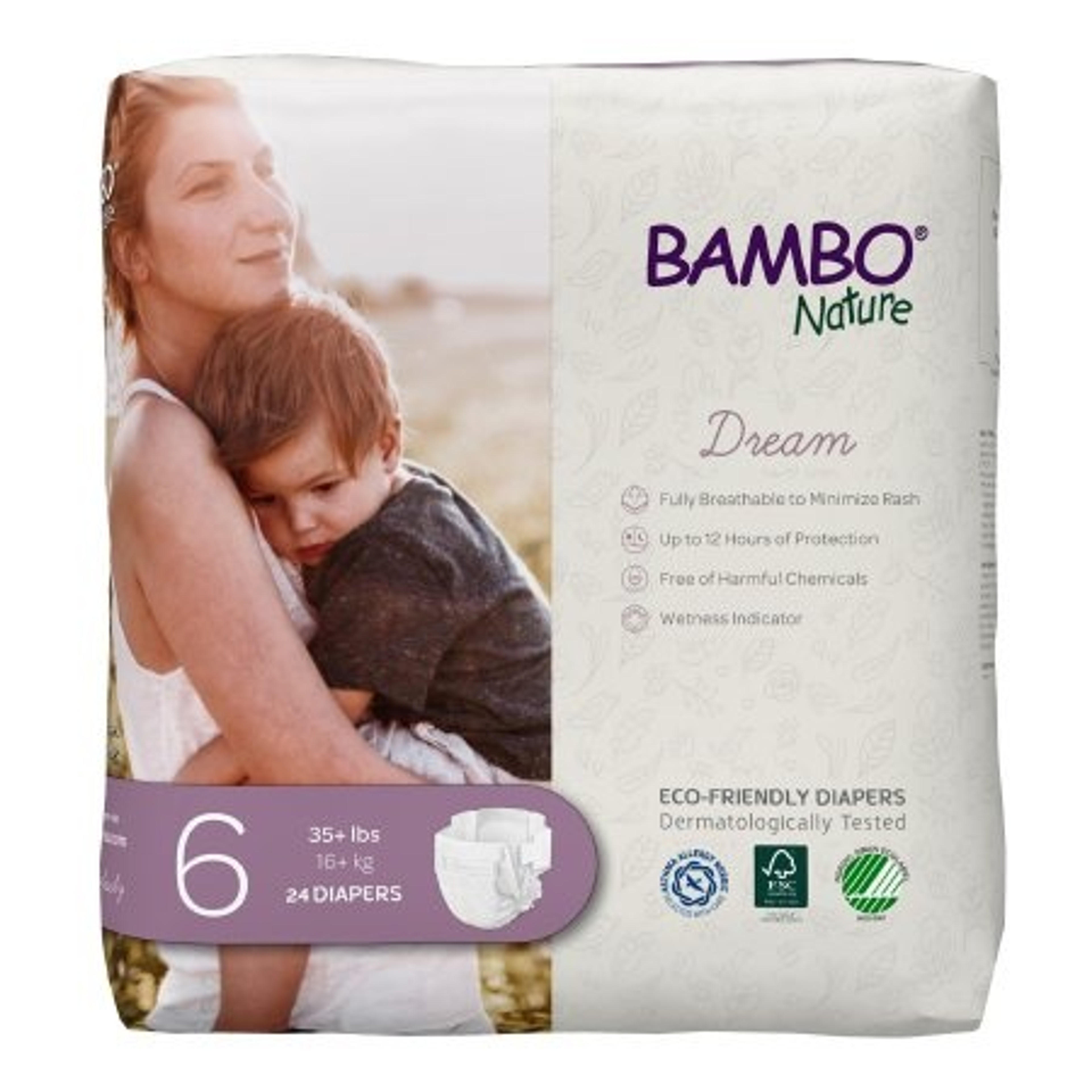 Bambo Nature Dream Eco-Friendly Diapers with Tabs, Heavy Absorbency