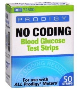 Prodigy No Coding Blood Glucose Test Strips