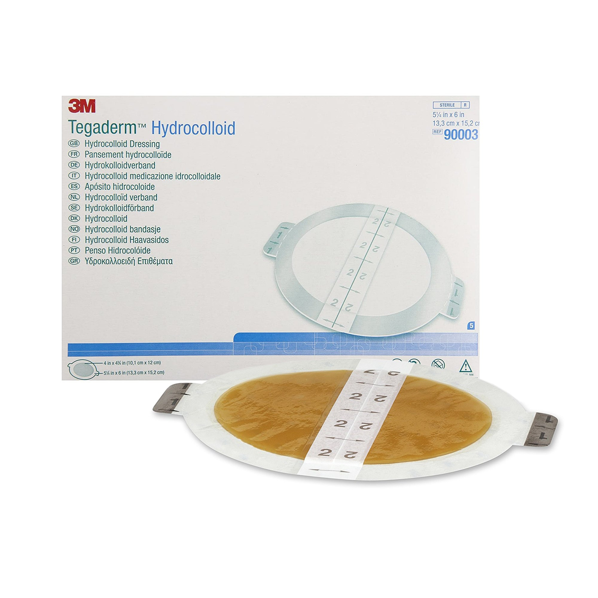 3M Tegaderm Hydrocolloid Dressing, 5-1/8 X 6"