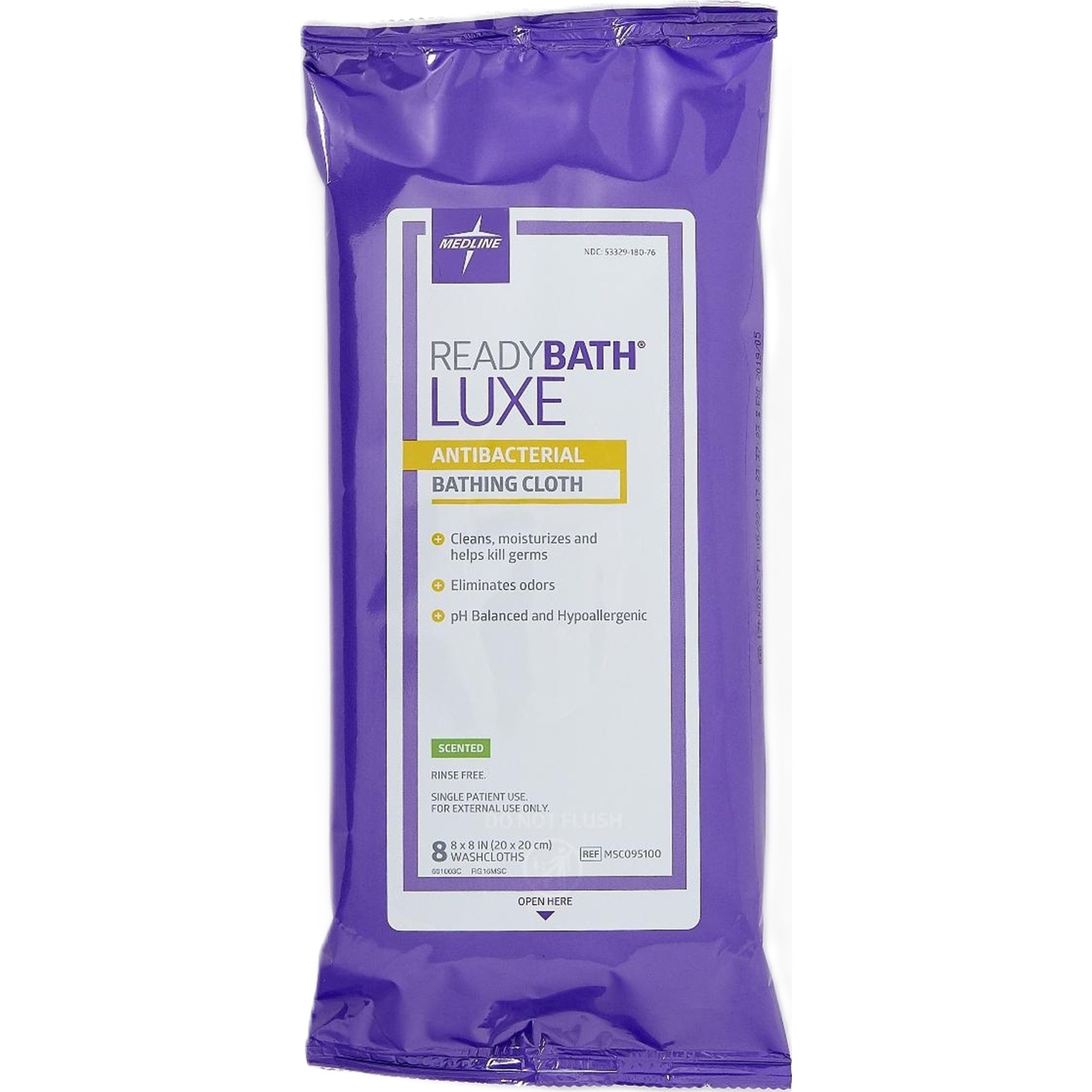 Medline ReadyBath Luxe Antibacterial Bathing Cloth
