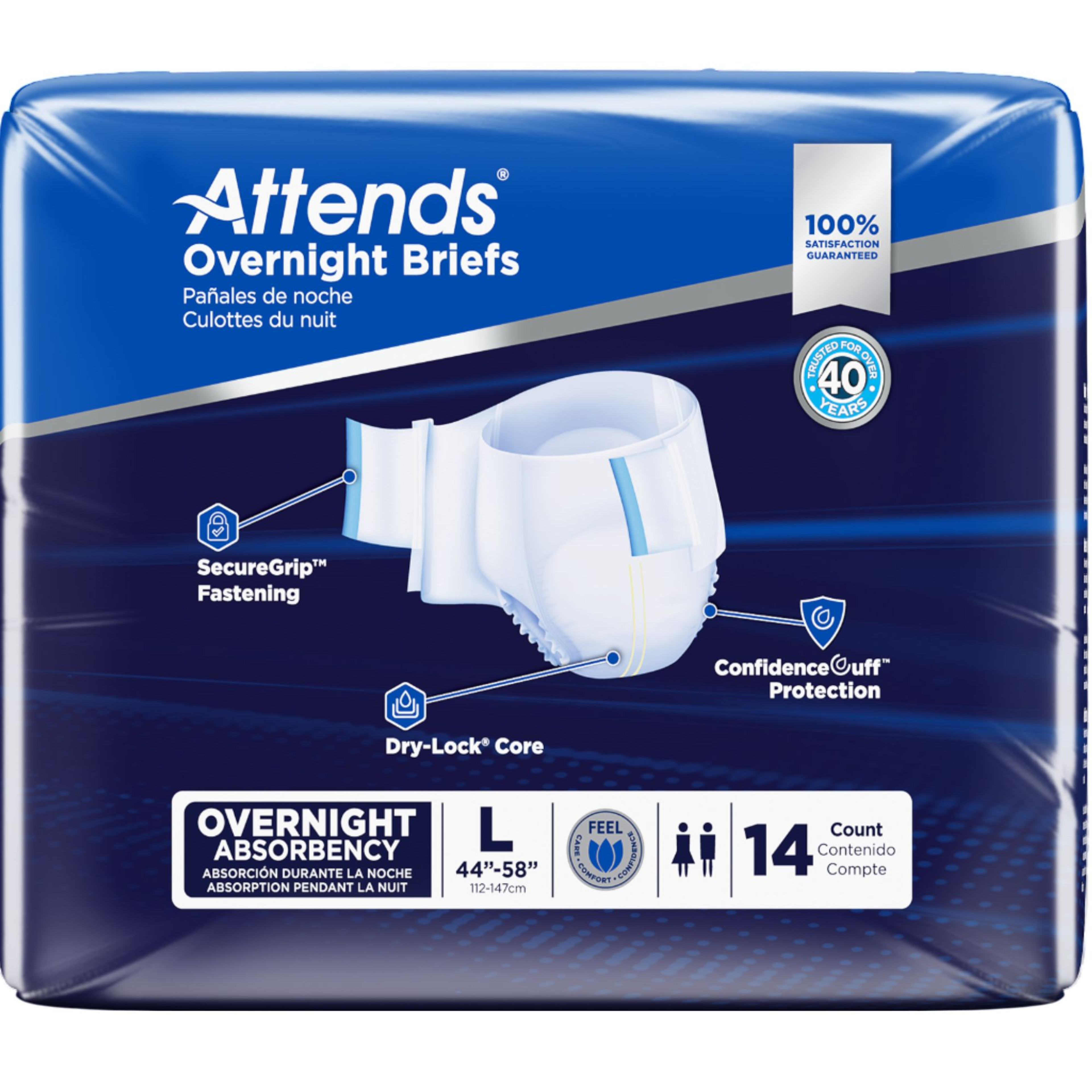Attends Overnight Adult Incontinence Briefs