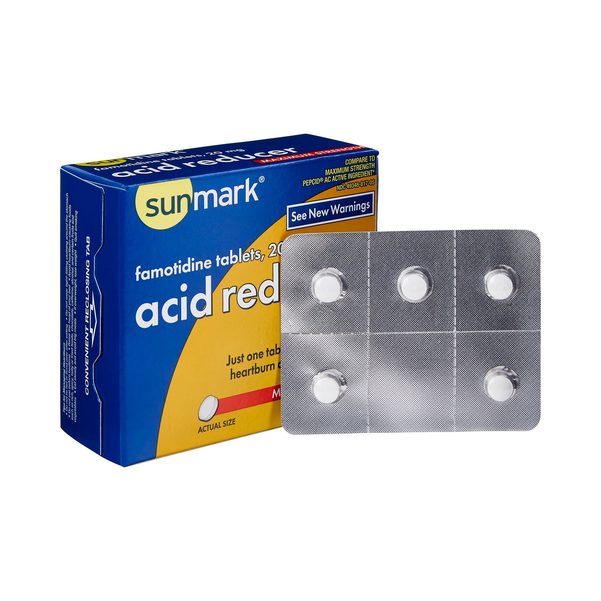 Sunmark Acid Reducer, 20 mg, 25 Tablets