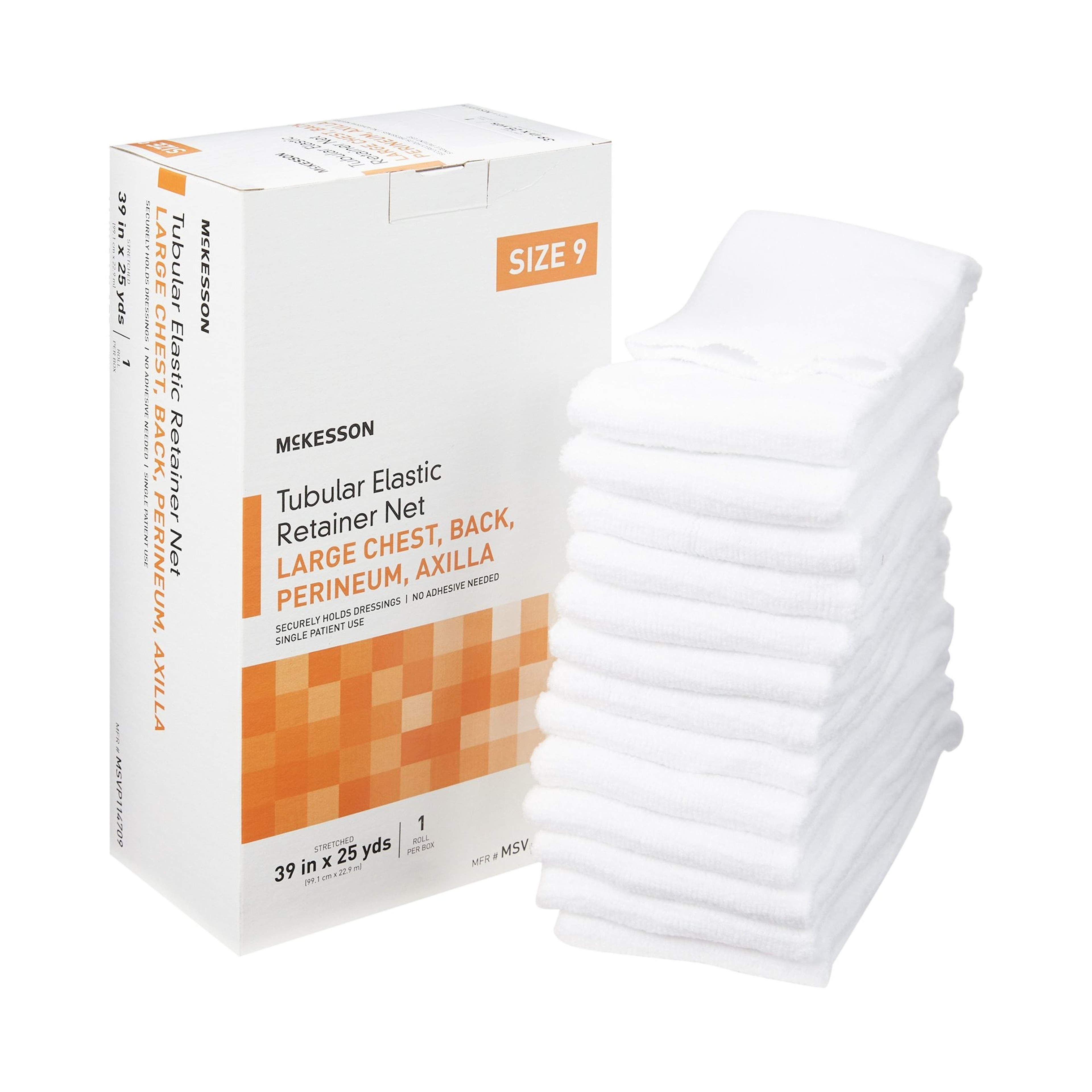 McKesson Tubular Elastic Retainer Net, 39" X 25 yd