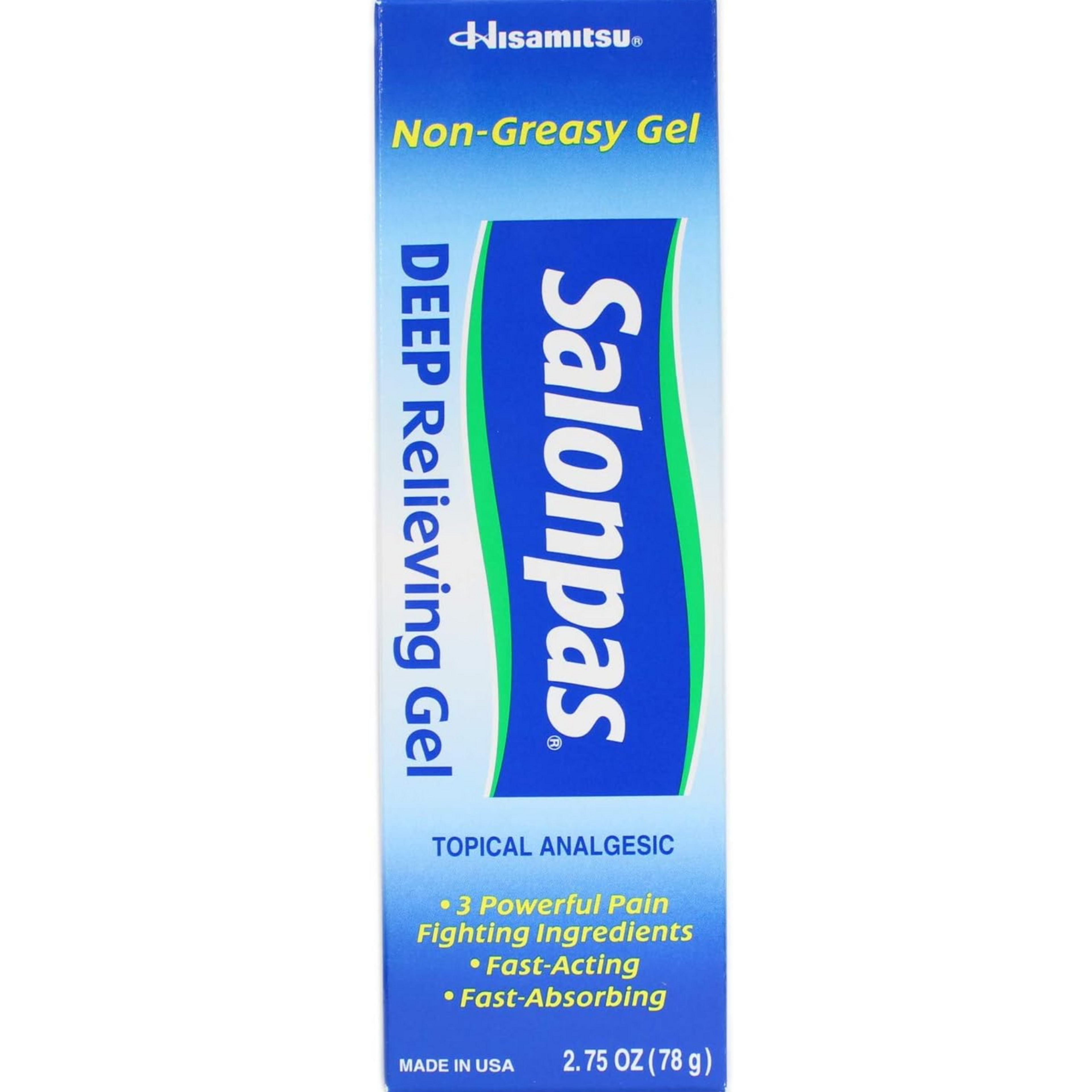 Salonpas Deep Relieving Gel Topical Analgesic, 2.75 oz.