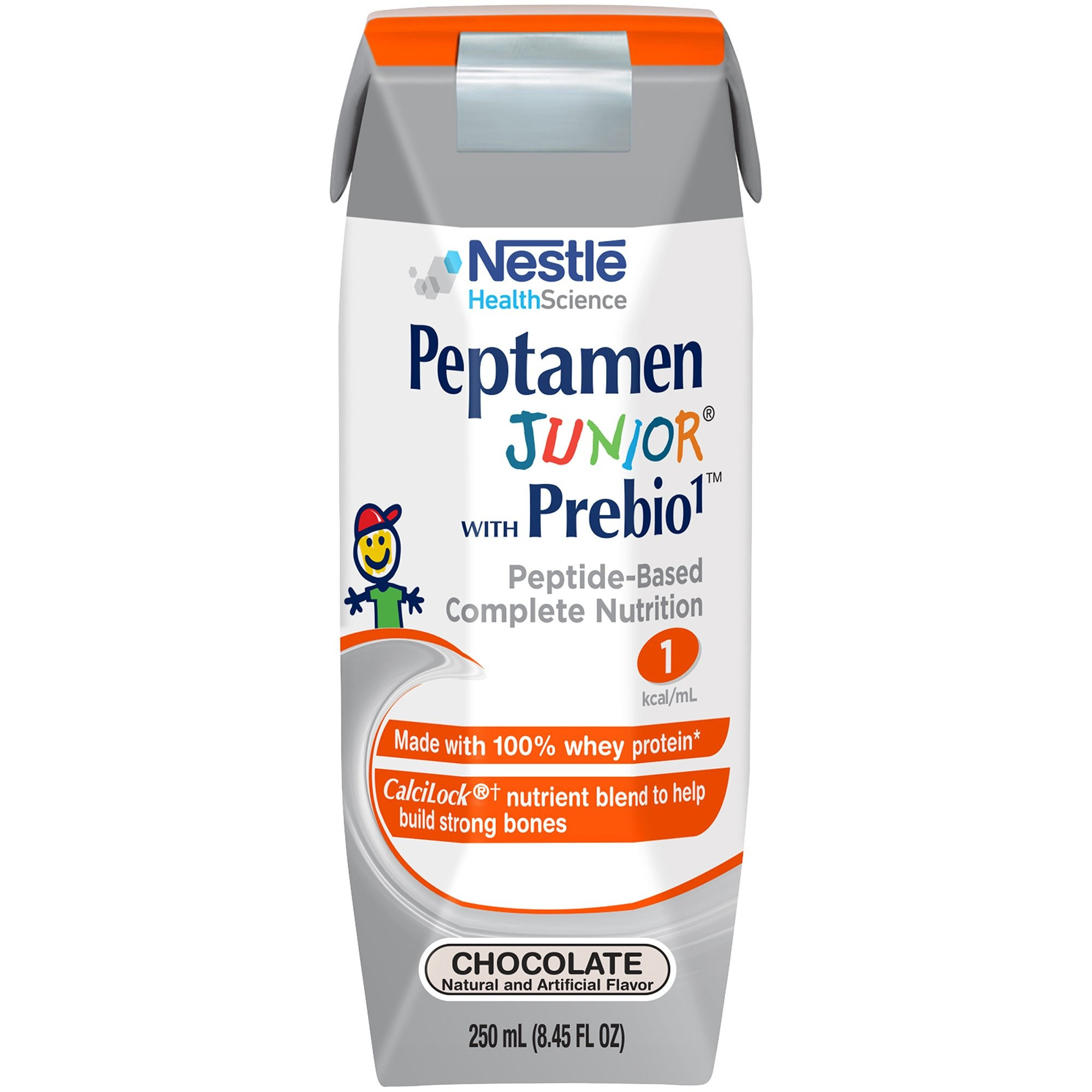 Peptamen Junior with Prebio 1 Peptide-Based Nutritionally Complete Formula, Chocolate, 8.45 oz.