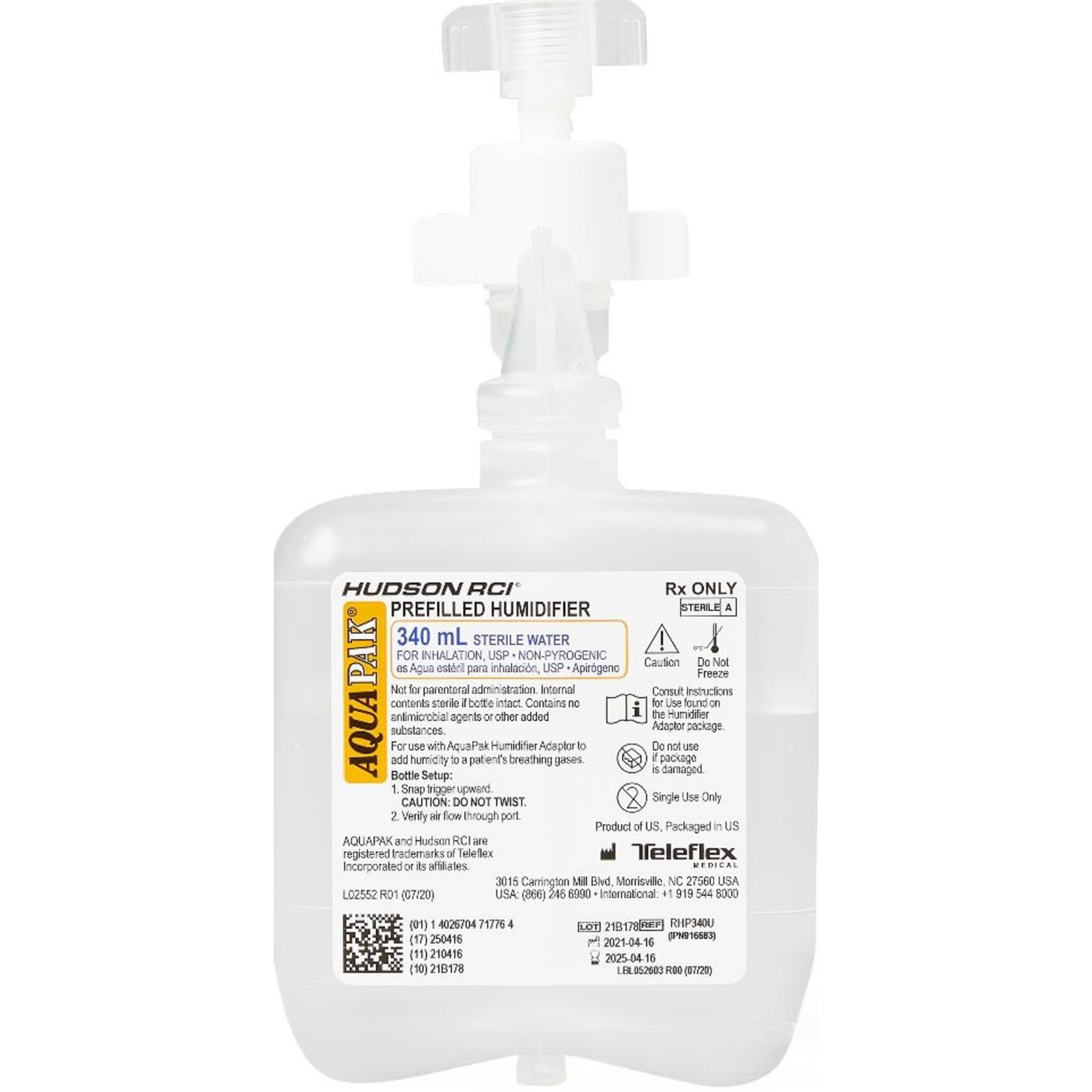 AQUAPAK Sterile Water