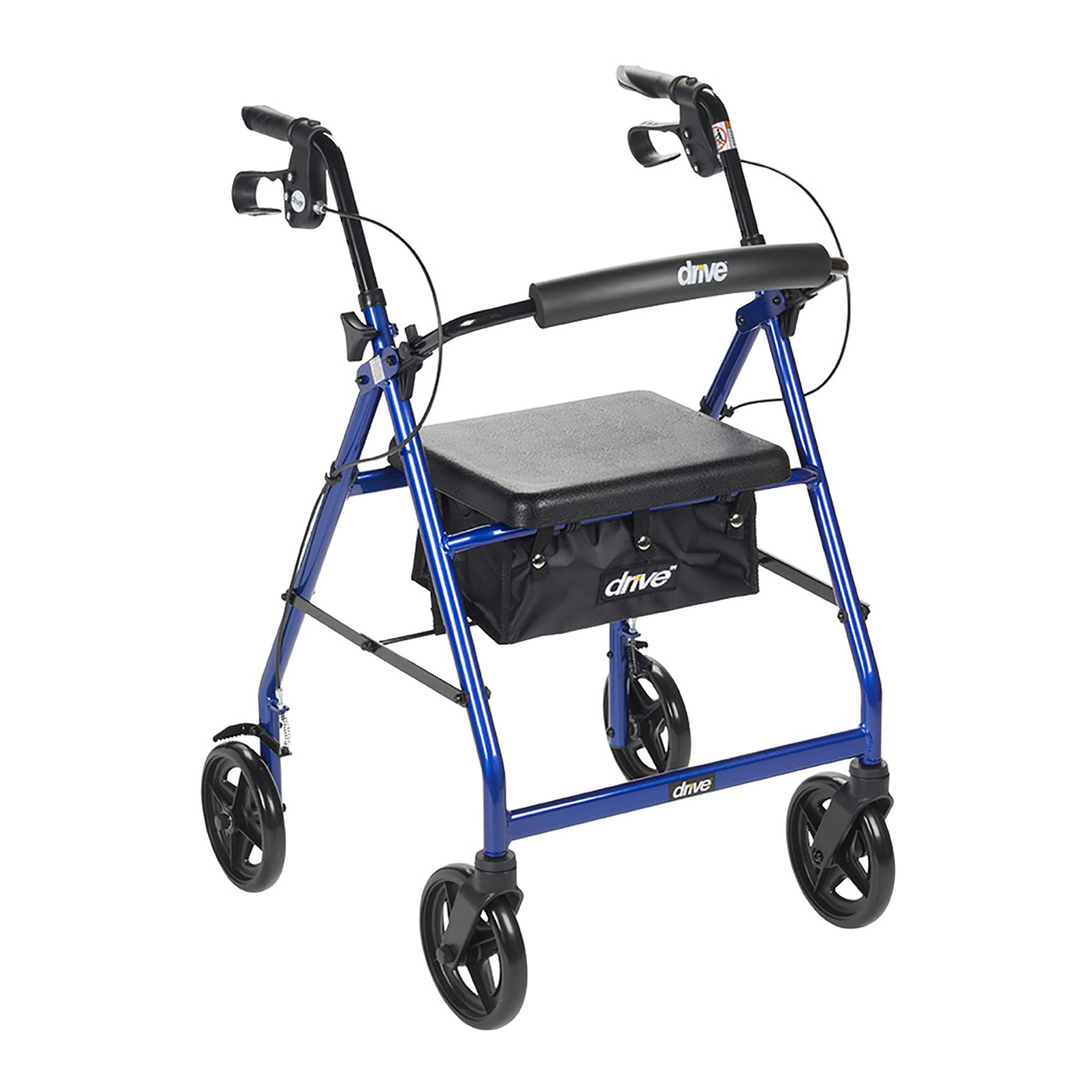 Drive Adjustable Height 4 Wheel Rollator, 7.5' Wheels