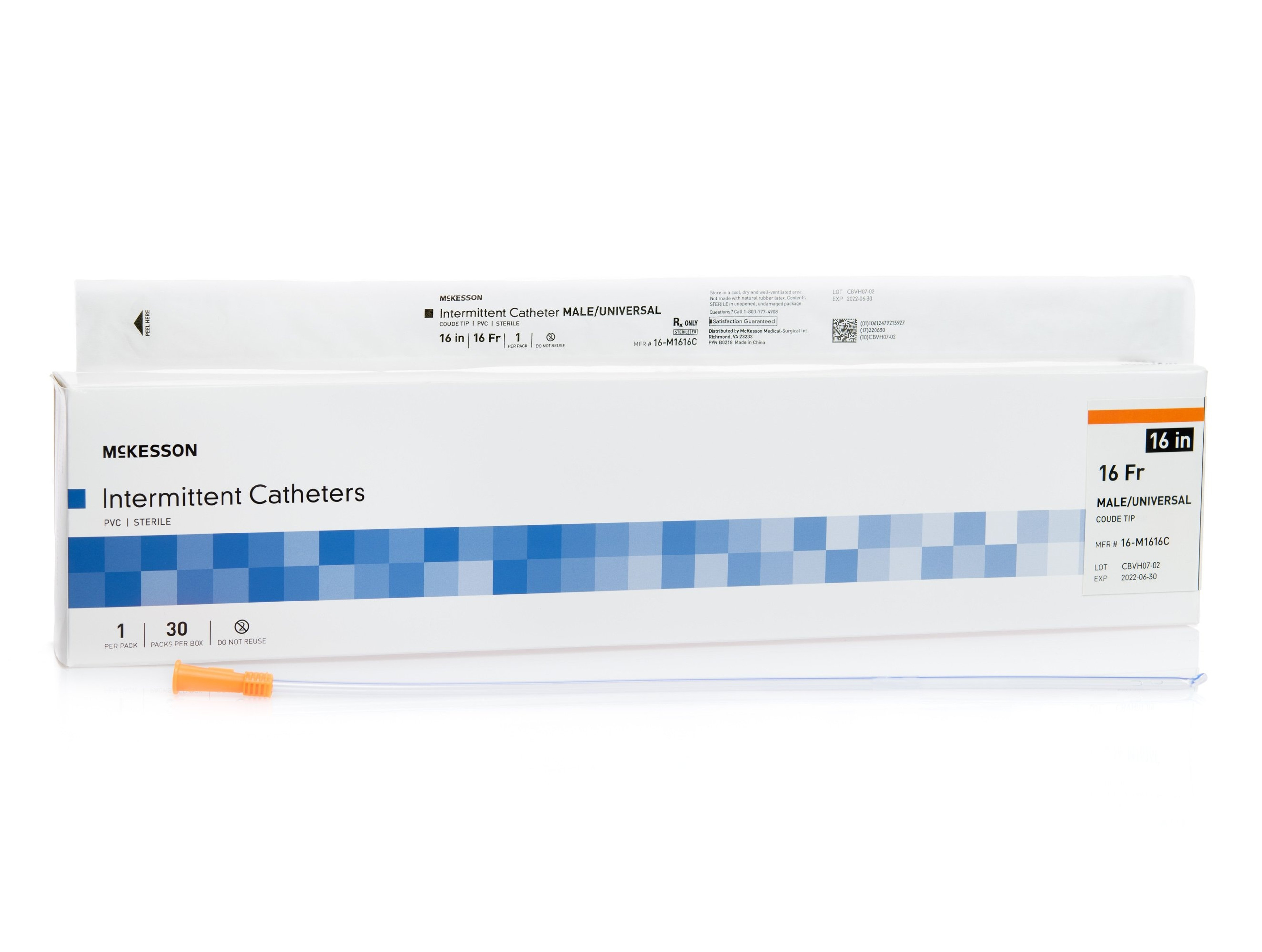 McKesson Male Intermittent Catheters, Coude Tip