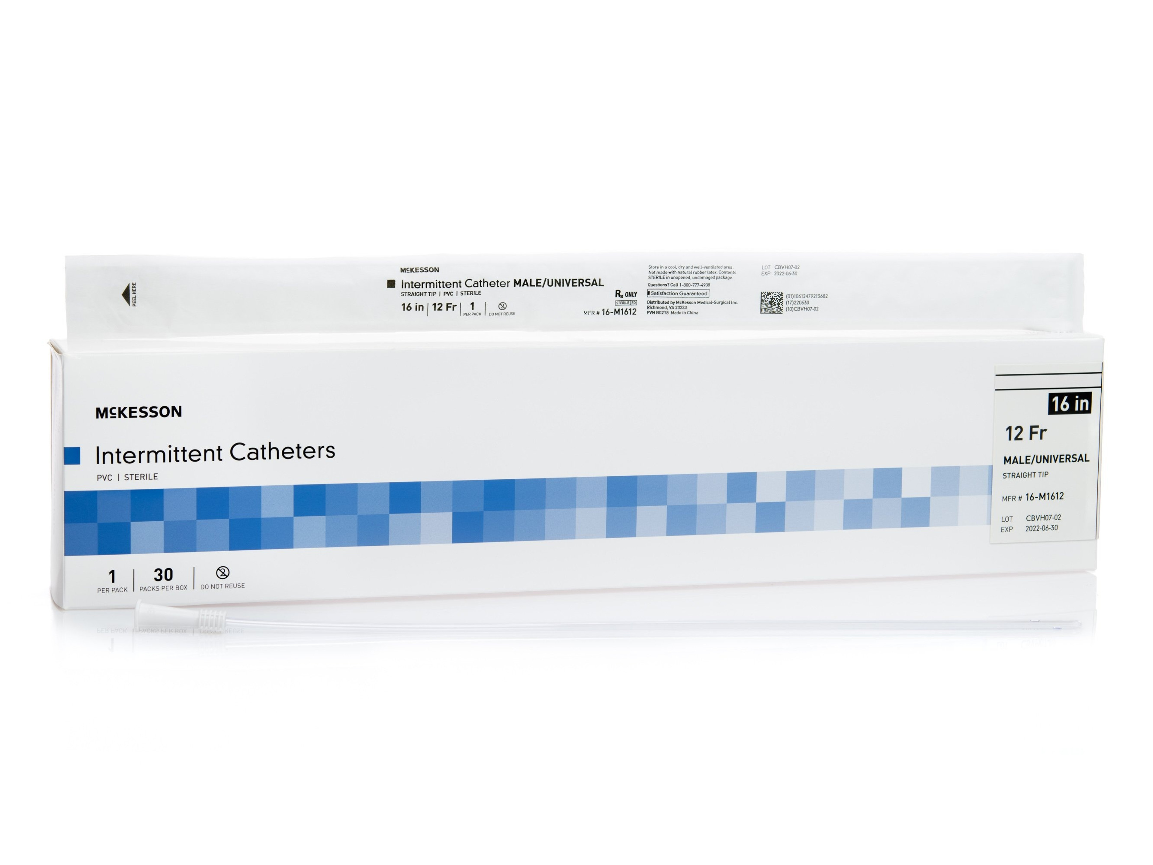 McKesson Male Intermittent Catheters, Straight Tip