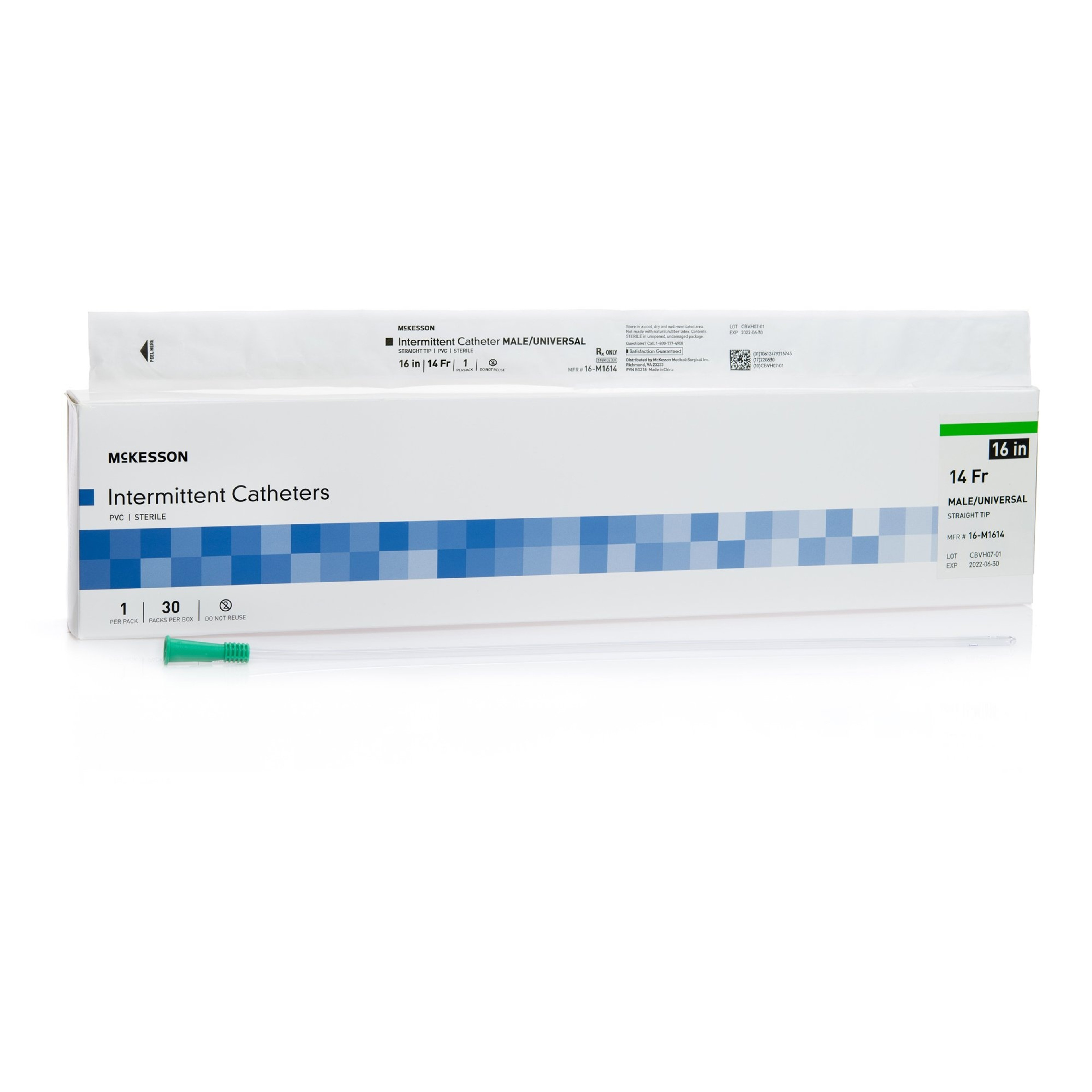 McKesson Male Intermittent Catheters, Straight Tip