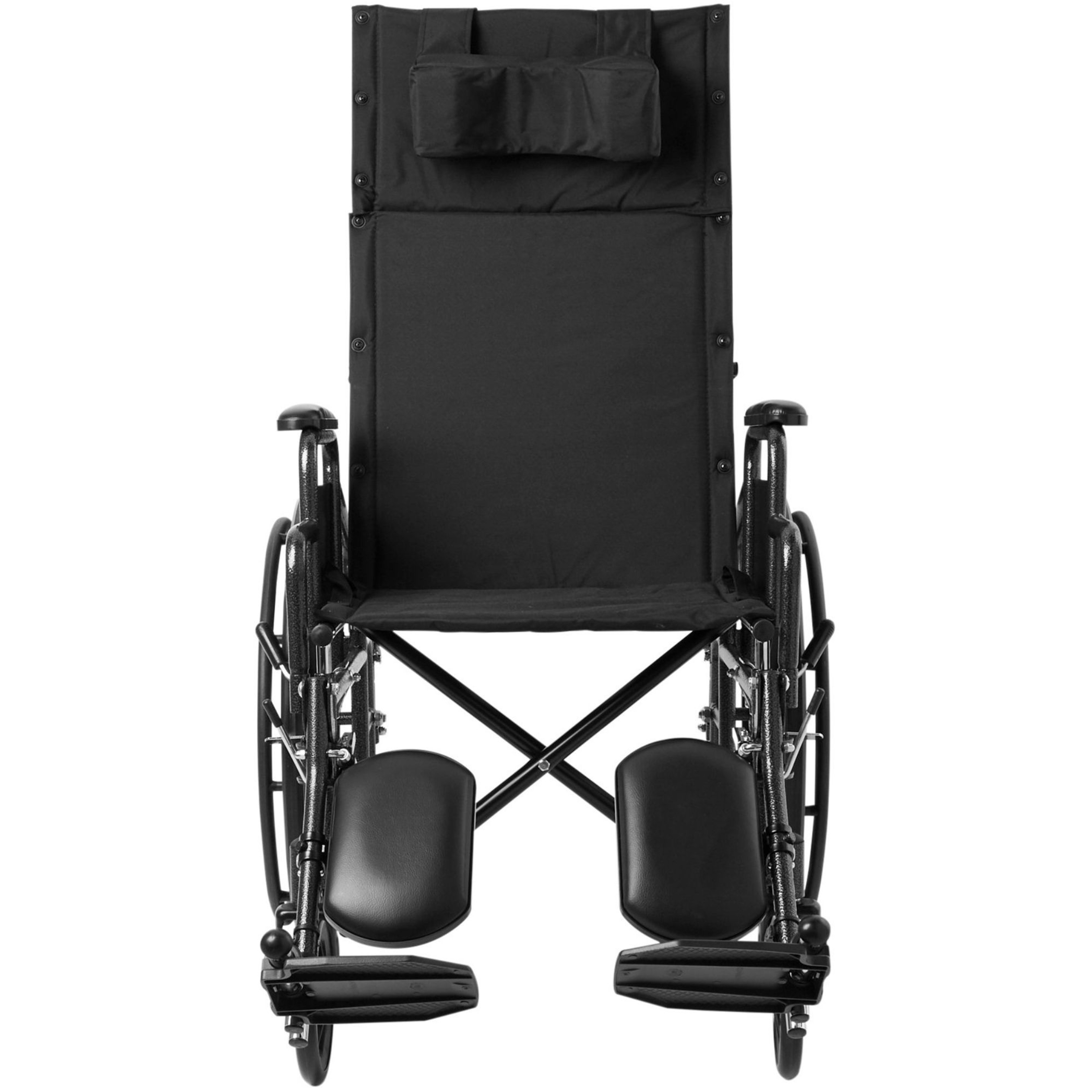 McKesson Full-Reclining Wheelchair, Detachable Desk Arm, Swing-Away Elevating Legrests