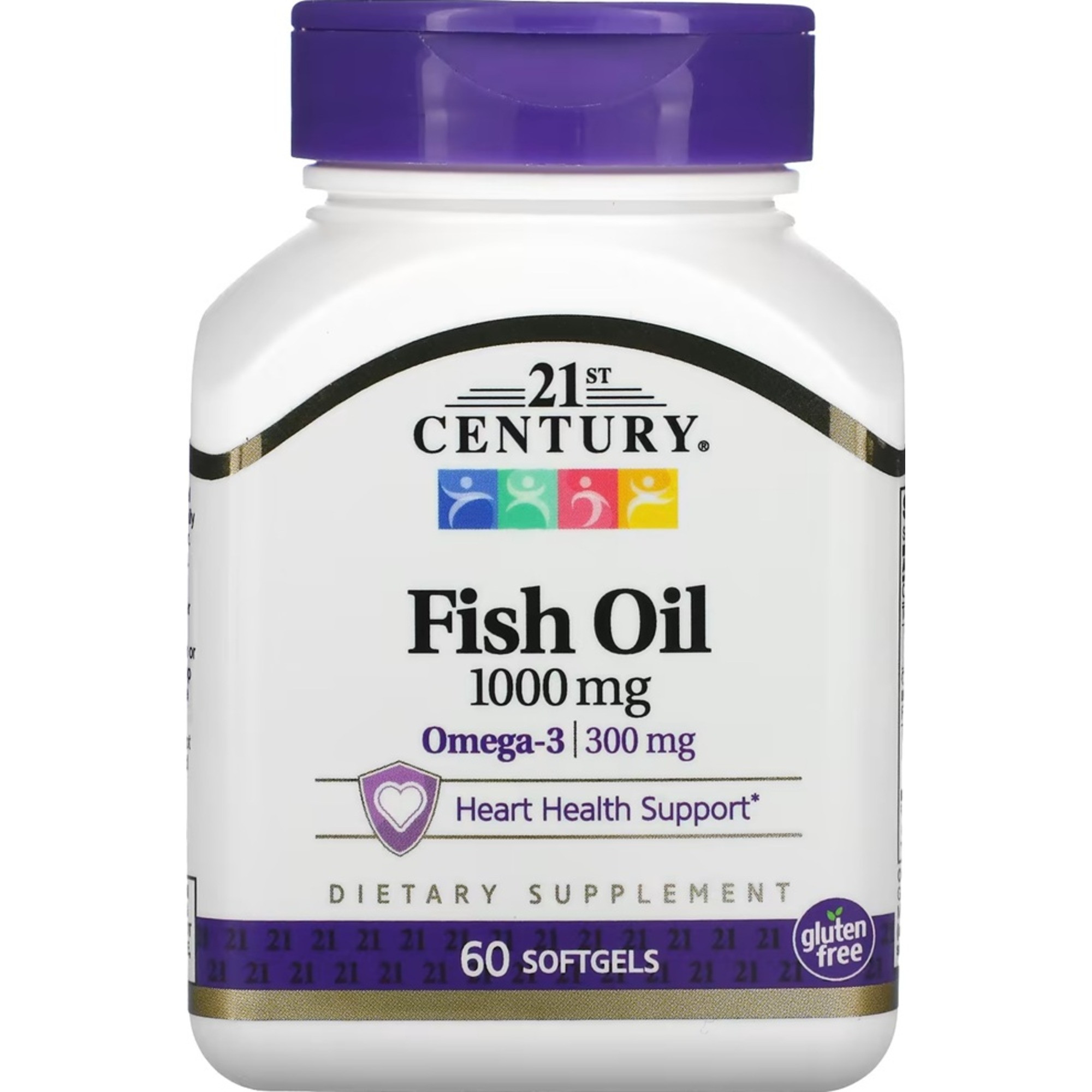 21st Century Omega 3 Fish Oil Dietary Supplement , 1000 mg, 60 Softgel